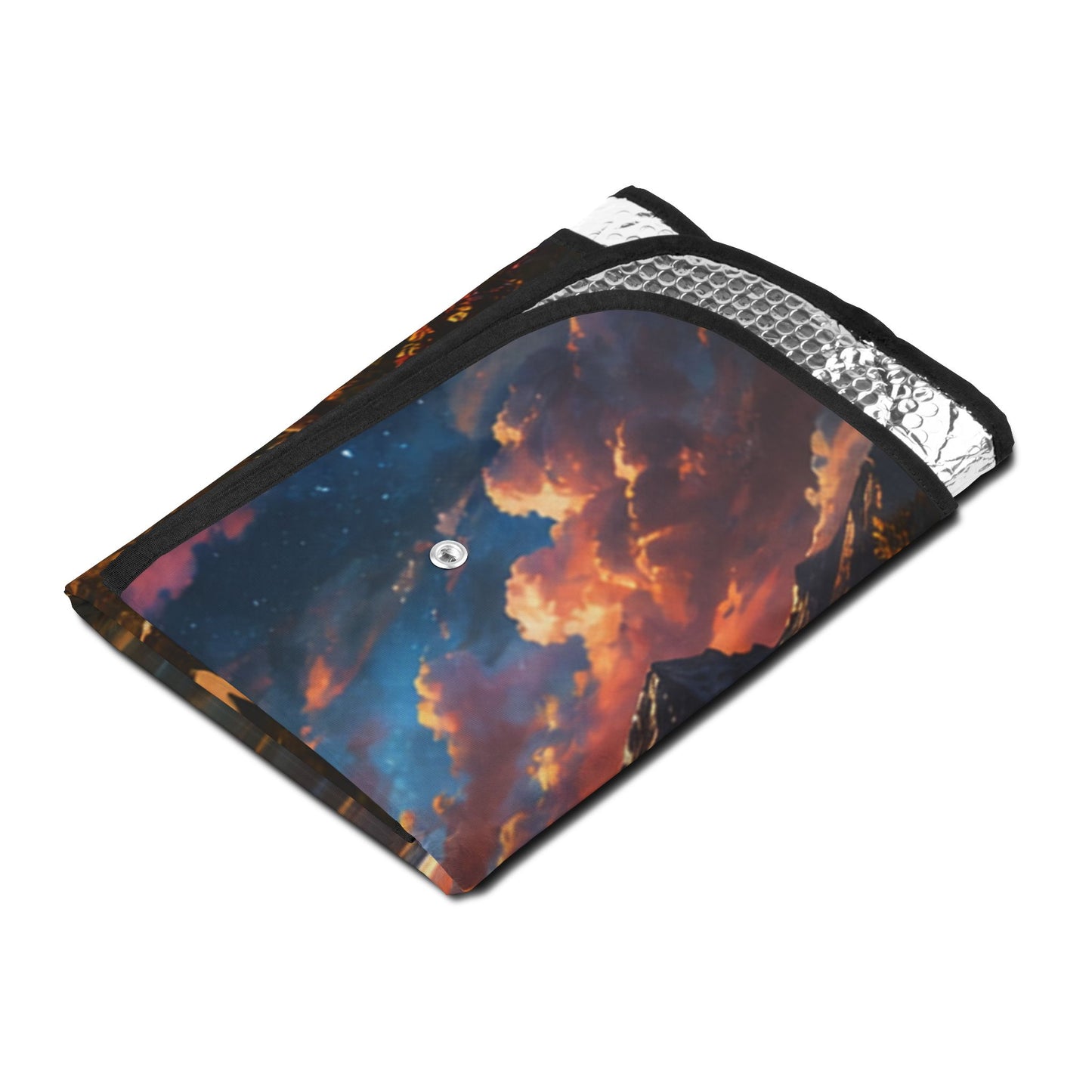 Custom Printed Car Sun Shade — "The Choice Is Yours" Motivational Sunrise/Sunset Design