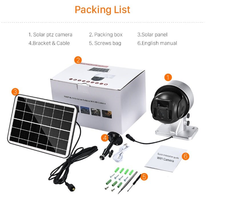 Solar Powered Wireless Wi-Fi Security Camera & Surveillance System - Mayon Finds