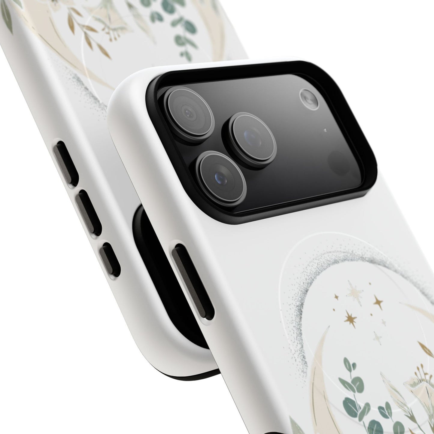 Custom Printed Botanical Phone Case – MagSafe Compatible, Dual-Layer, Glossy or Matte