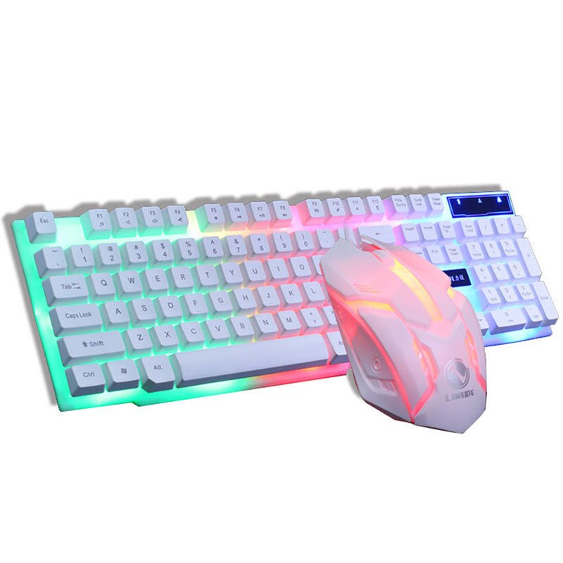 GTX300 Gaming Keyboard & Mouse Combo – LED Backlit, 104 Keys, Wired USB, Photoelectric Sensor - Mayon Finds