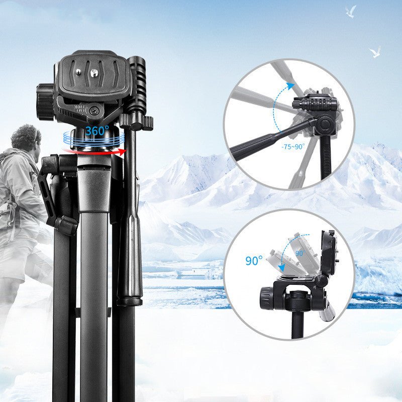 Portable Aluminum Camera Tripod for DSLR & Smartphone Photography - Mayon Finds