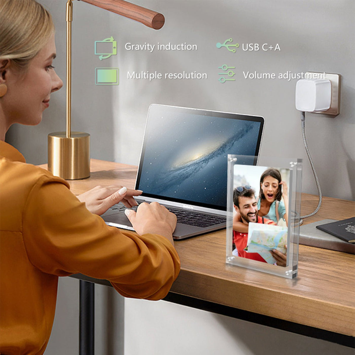 Smart Electronic Wi-Fi Digital Photo Frame & Picture Display - Mayon Finds