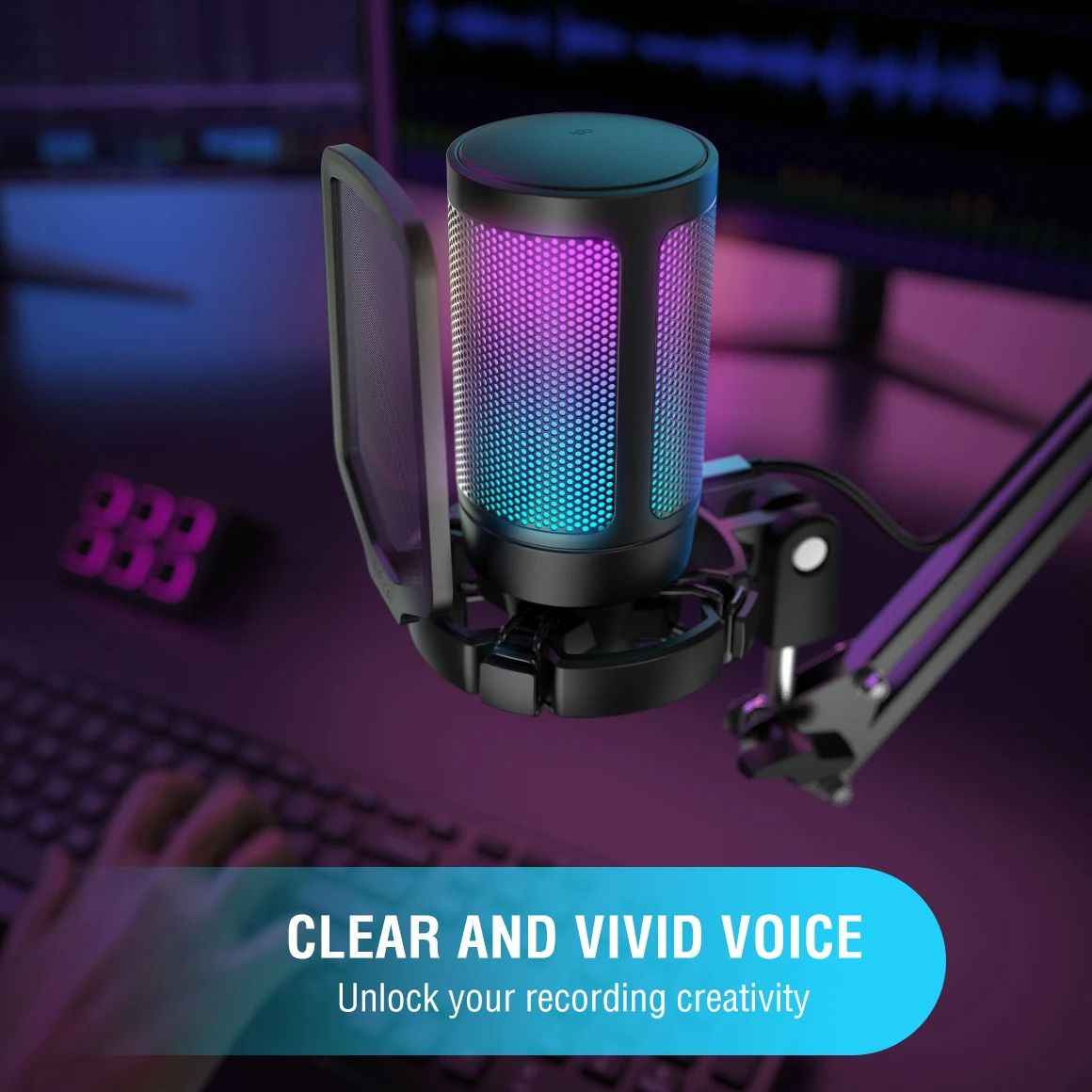 USB Condenser Gaming Microphone for PC, PS4 & PS5 - Mayon Finds