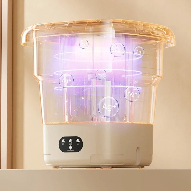 Folding Portable Washing Machine & Mini Spin Dryer - Mayon Finds