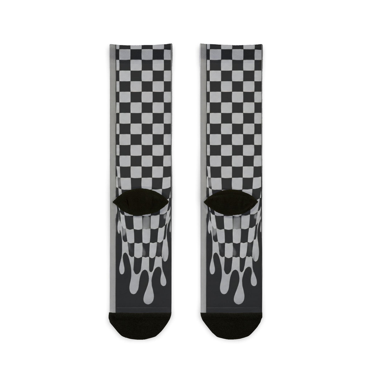 Custom Printed X-Ray Foot Skeleton Crew Socks — Gothic Halloween Sublimation Socks - Mayon Finds