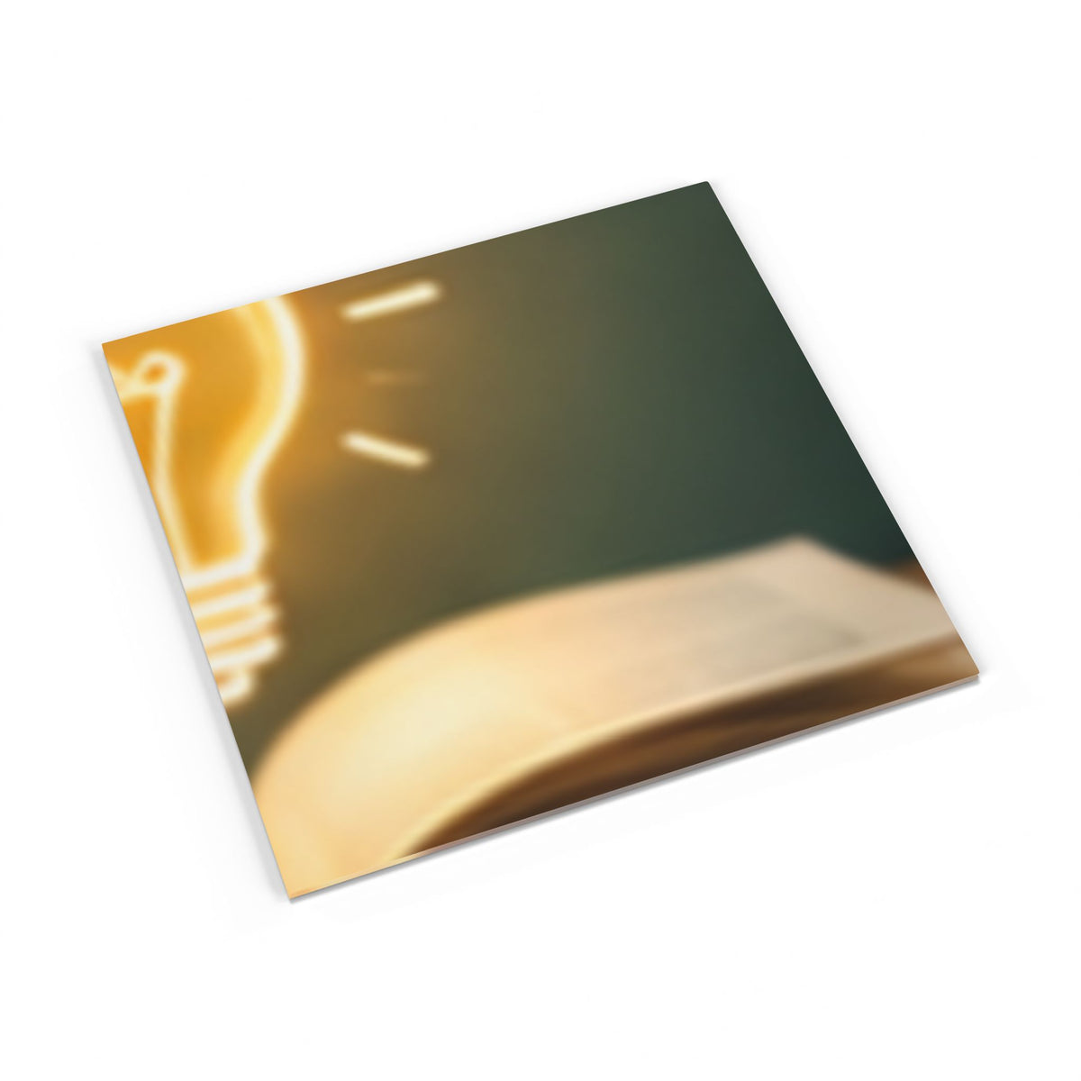 Custom Printed Softcover Photo Book — Inspirational Lightbulb & Open Book Design (Ideas, Creativity Photo Album) - Mayon Finds