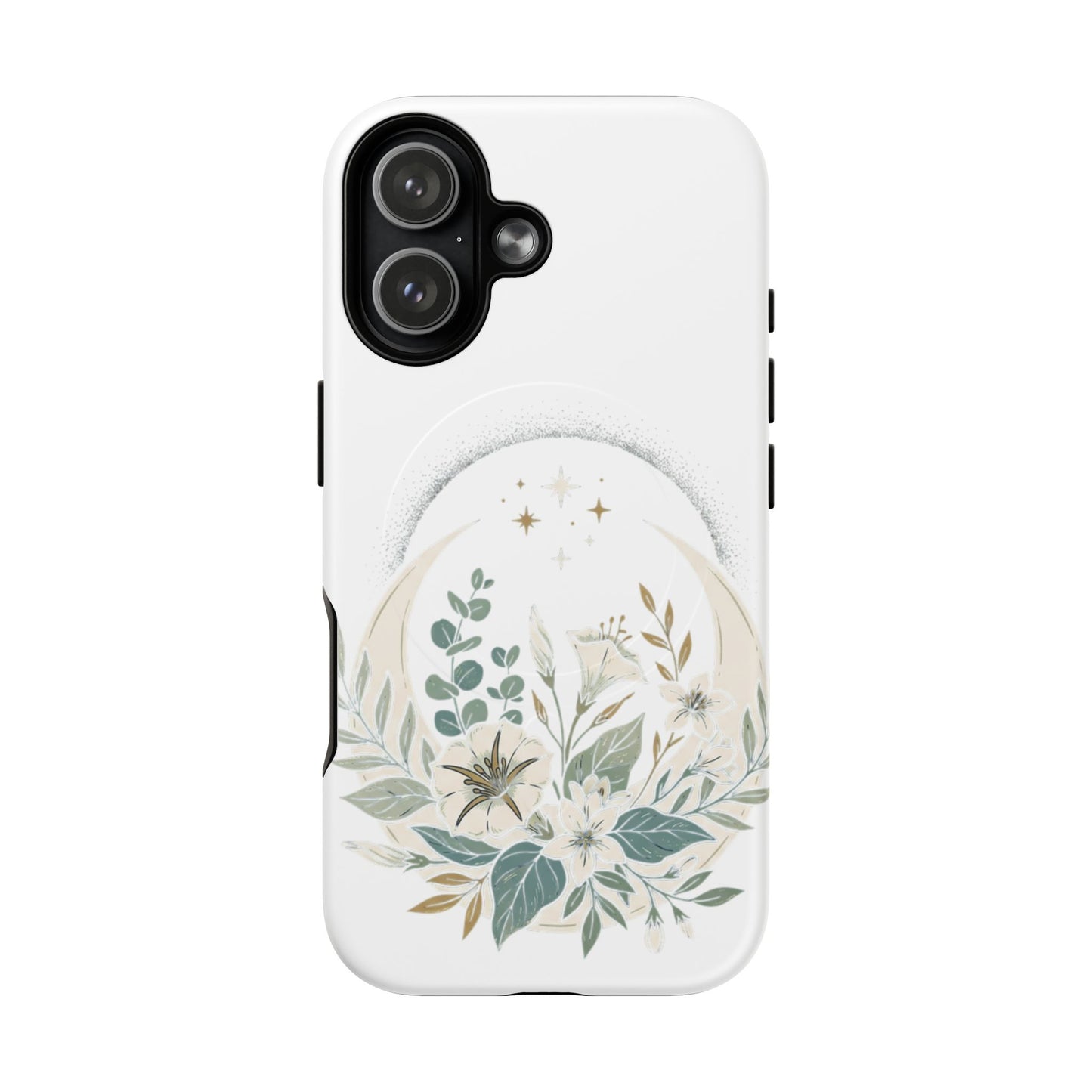 Custom Printed Botanical Phone Case – MagSafe Compatible, Dual-Layer, Glossy or Matte