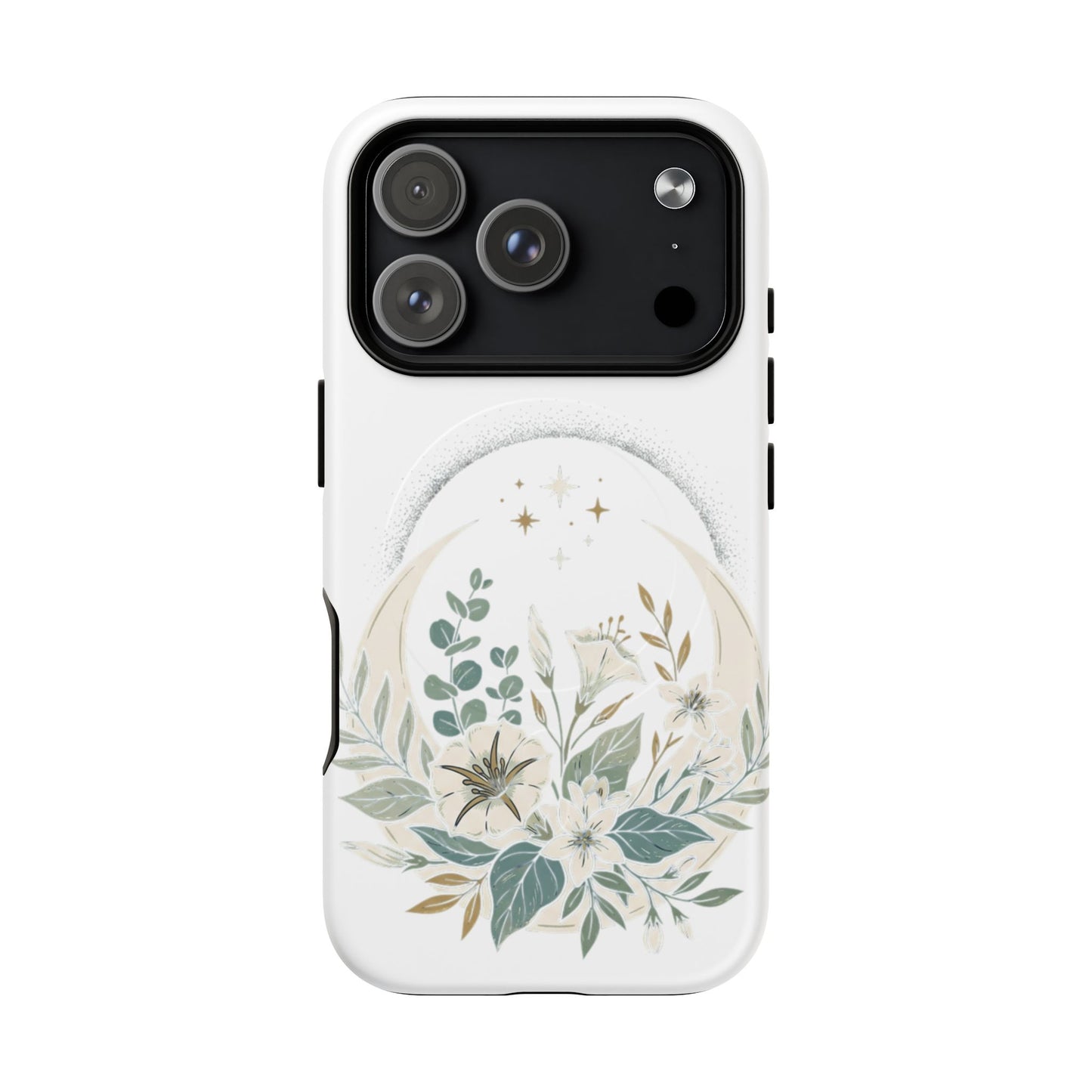 Custom Printed Botanical Phone Case – MagSafe Compatible, Dual-Layer, Glossy or Matte