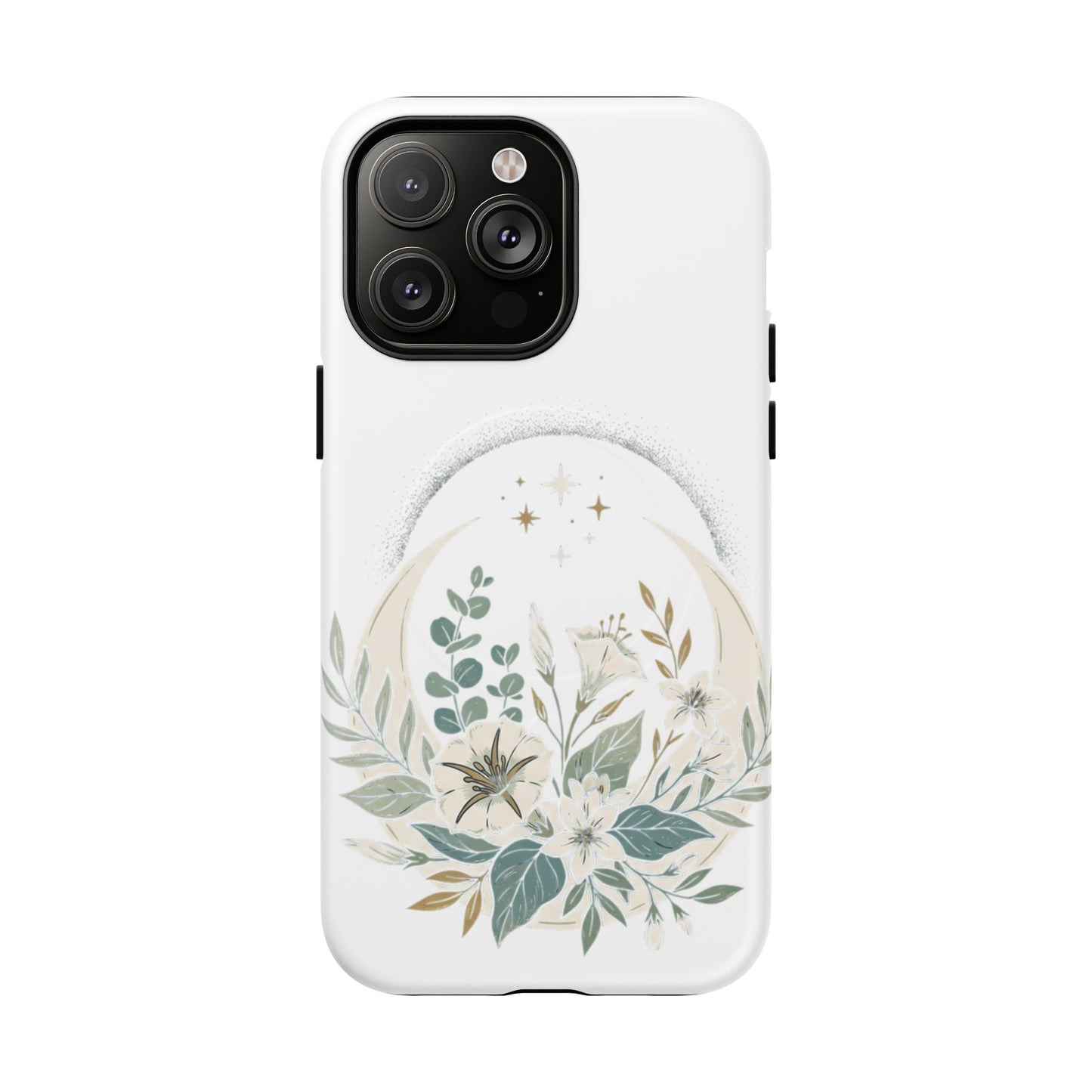 Custom Printed Botanical Phone Case – MagSafe Compatible, Dual-Layer, Glossy or Matte