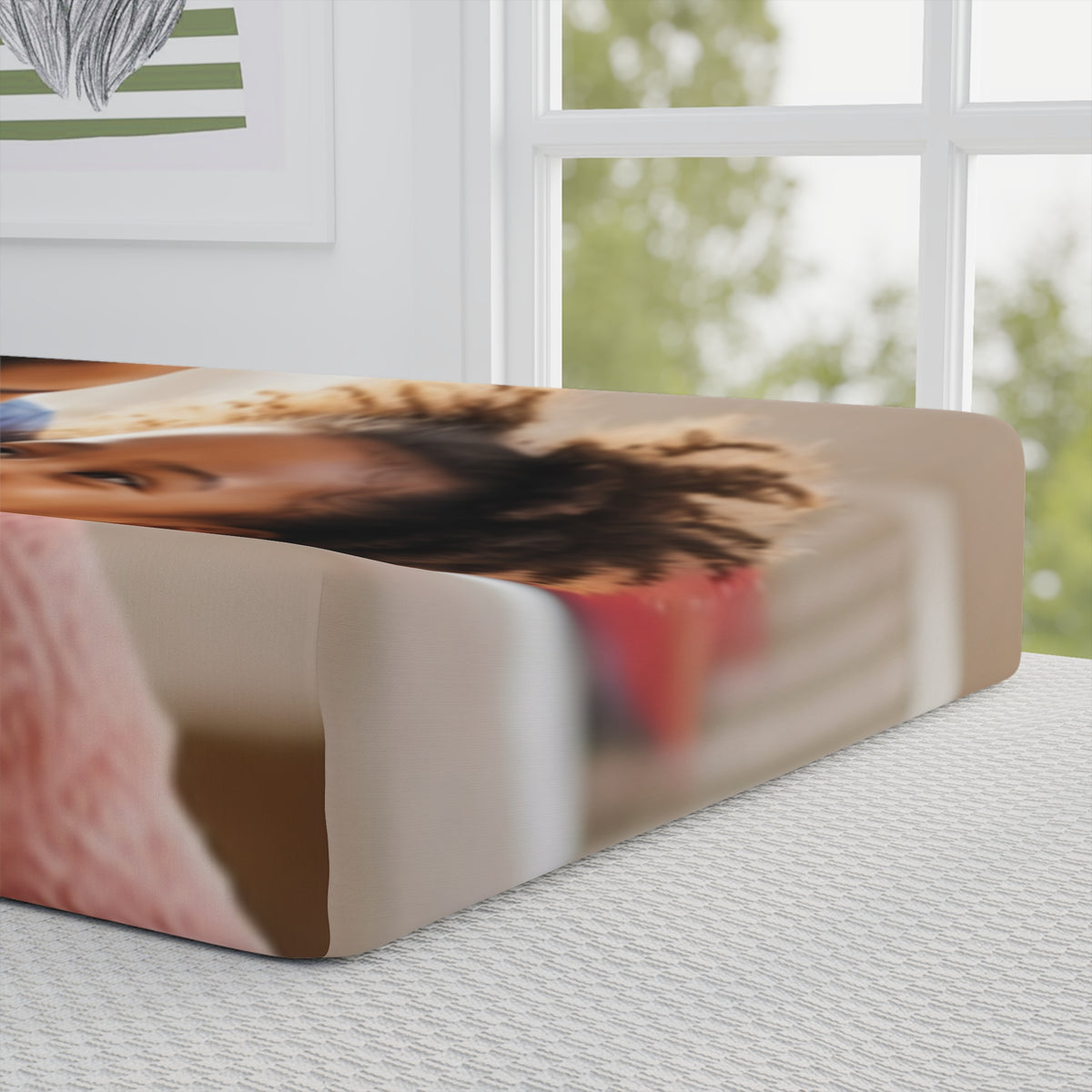 Custom Printed Personalized Photo Baby Changing Pad Cover — Custom Nursery Fitted Cover - Mayon Finds