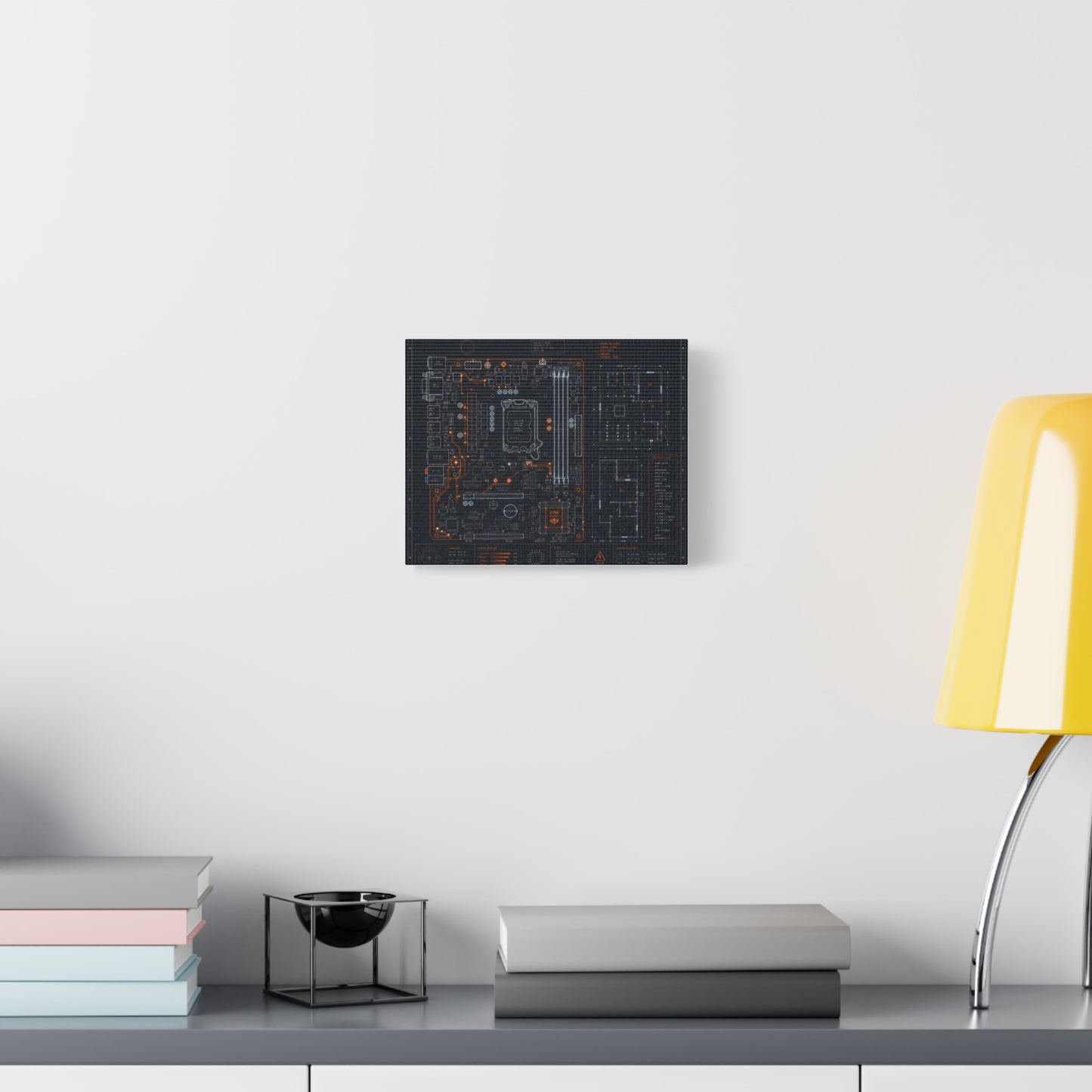 Custom Printed Circuit Board Matte Canvas Wall Art – 60 Sizes, Vertical, Horizontal & Square