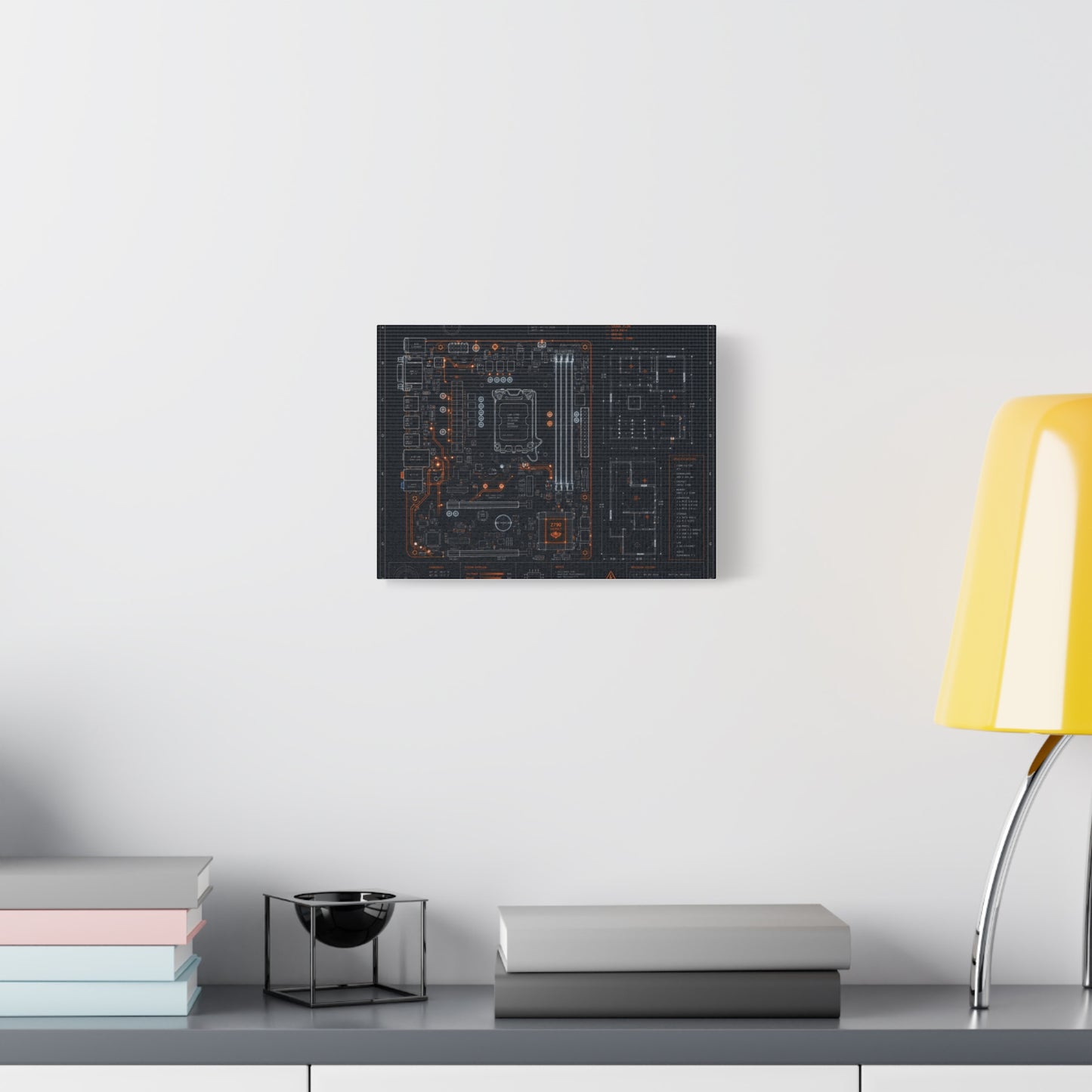 Custom Printed Circuit Board Matte Canvas Wall Art – 60 Sizes, Vertical, Horizontal & Square