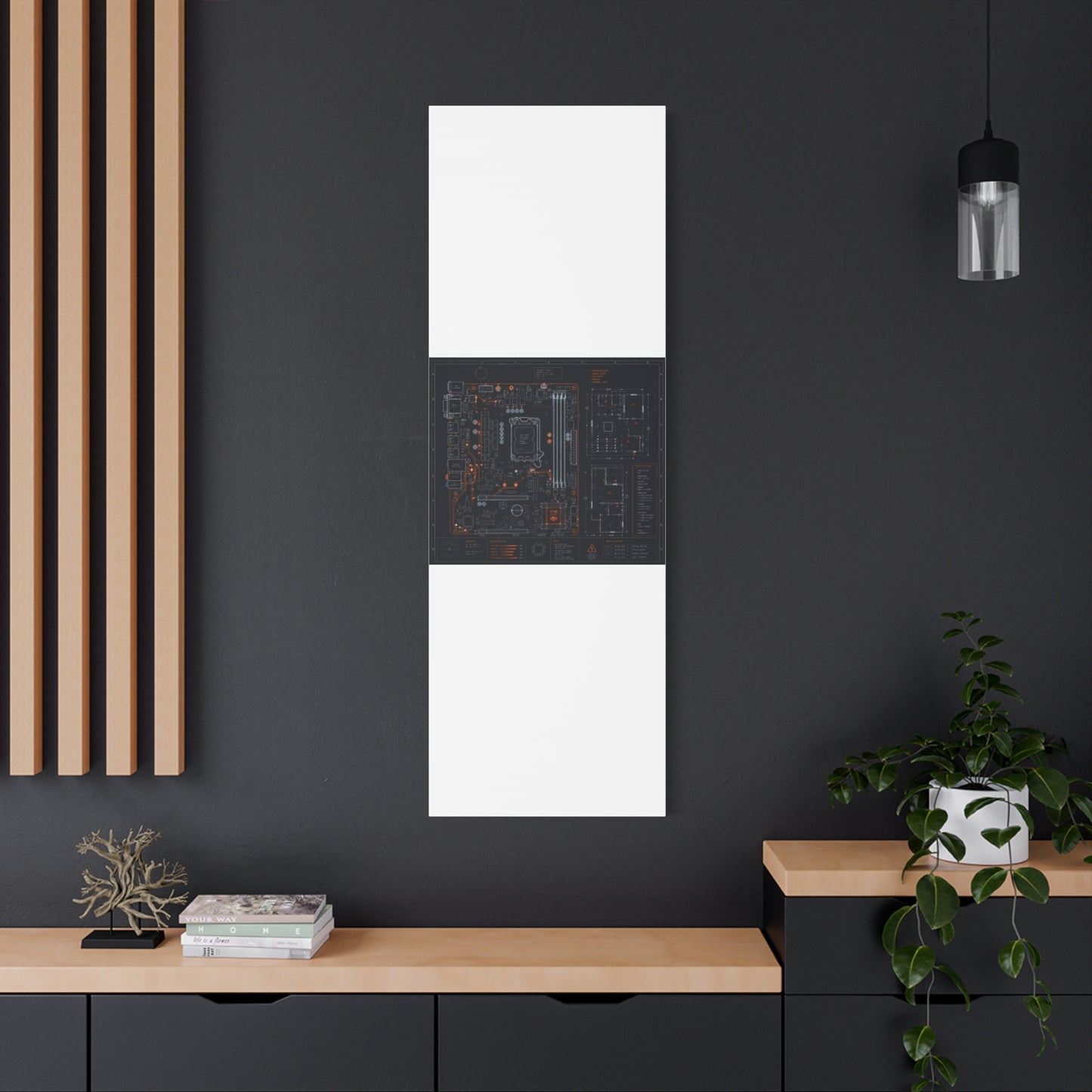 Custom Printed Circuit Board Matte Canvas Wall Art – 60 Sizes, Vertical, Horizontal & Square