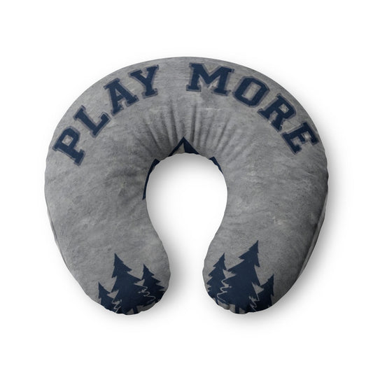 Custom Printed Nursing Pillow Cover - 'Play More' or Ocean Wave Pattern - Mayon Finds