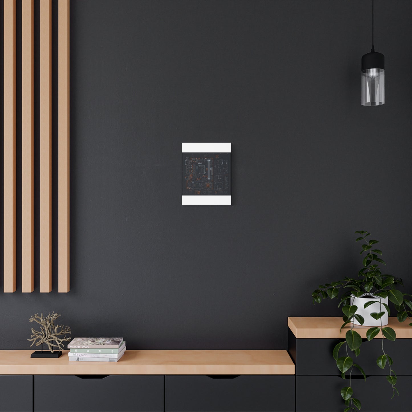 Custom Printed Circuit Board Matte Canvas Wall Art – 60 Sizes, Vertical, Horizontal & Square