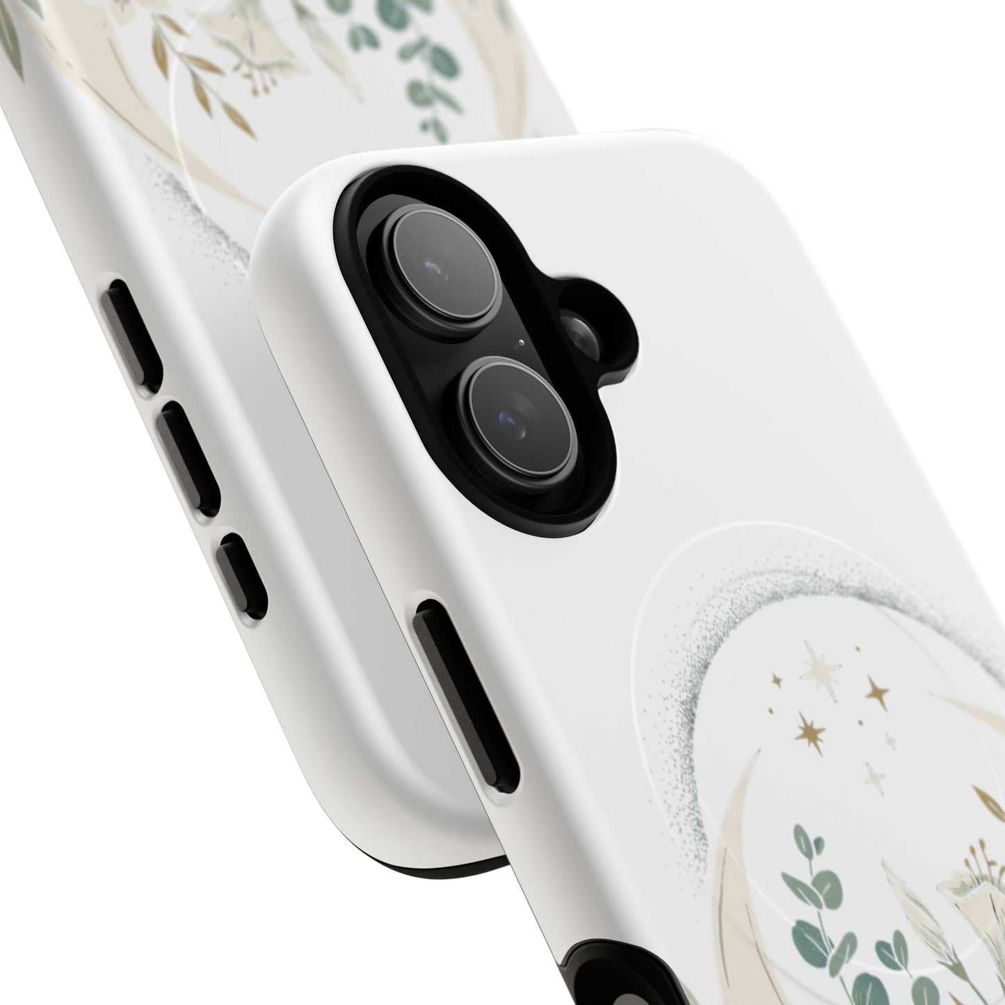 Custom Printed Botanical Phone Case – MagSafe Compatible, Dual-Layer, Glossy or Matte