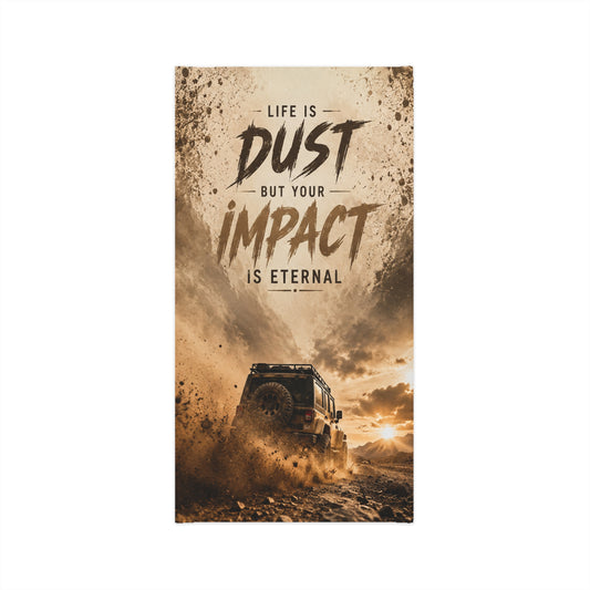 Custom Printed Dust & Impact Neck Gaiter — Motivational Off-Road Adventure Face Cover
