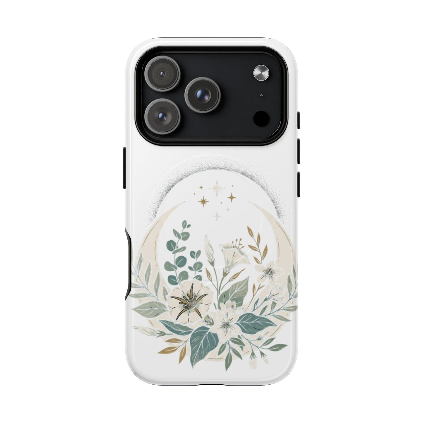 Custom Printed Botanical Phone Case – MagSafe Compatible, Dual-Layer, Glossy or Matte