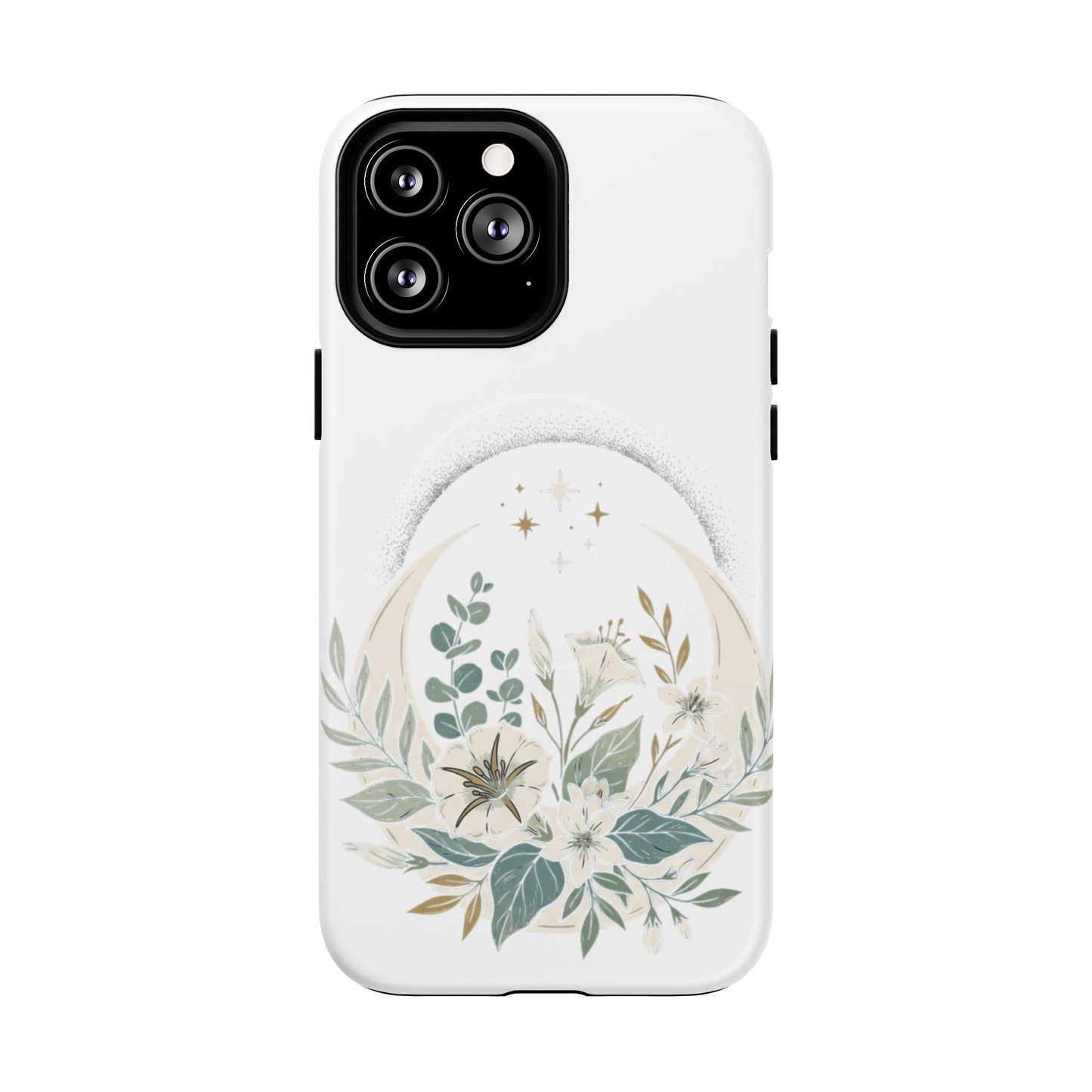 Custom Printed Botanical Phone Case – MagSafe Compatible, Dual-Layer, Glossy or Matte
