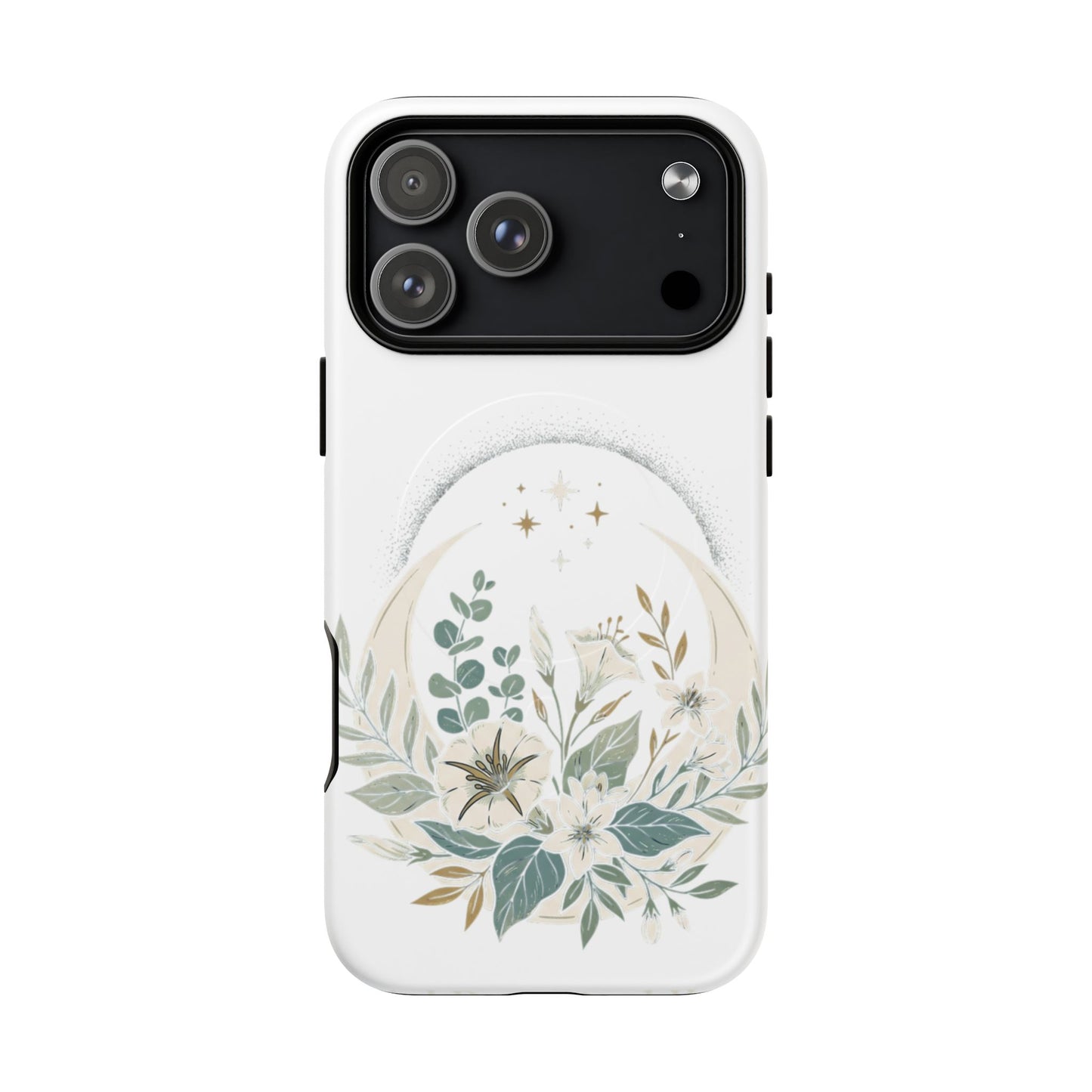 Custom Printed Botanical Phone Case – MagSafe Compatible, Dual-Layer, Glossy or Matte