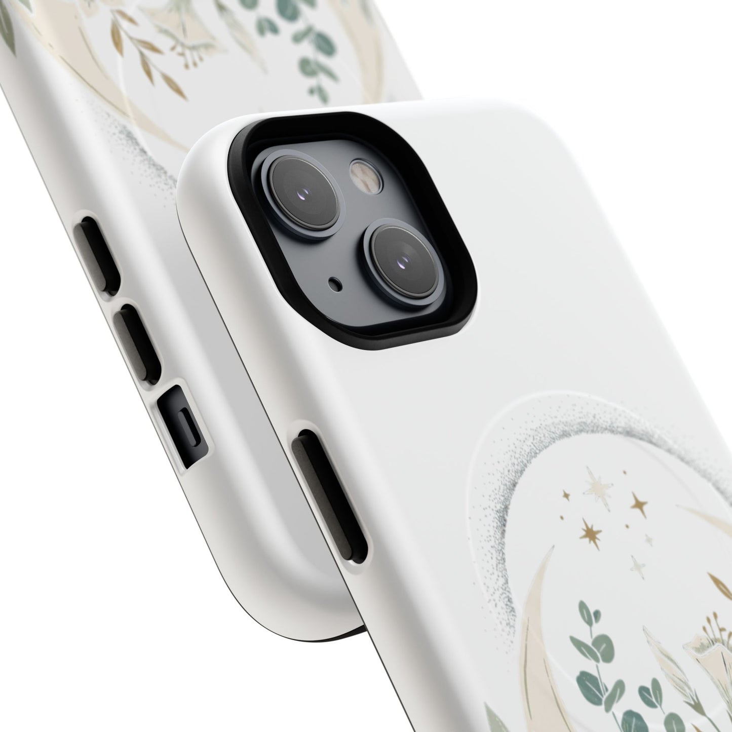 Custom Printed Botanical Phone Case – MagSafe Compatible, Dual-Layer, Glossy or Matte