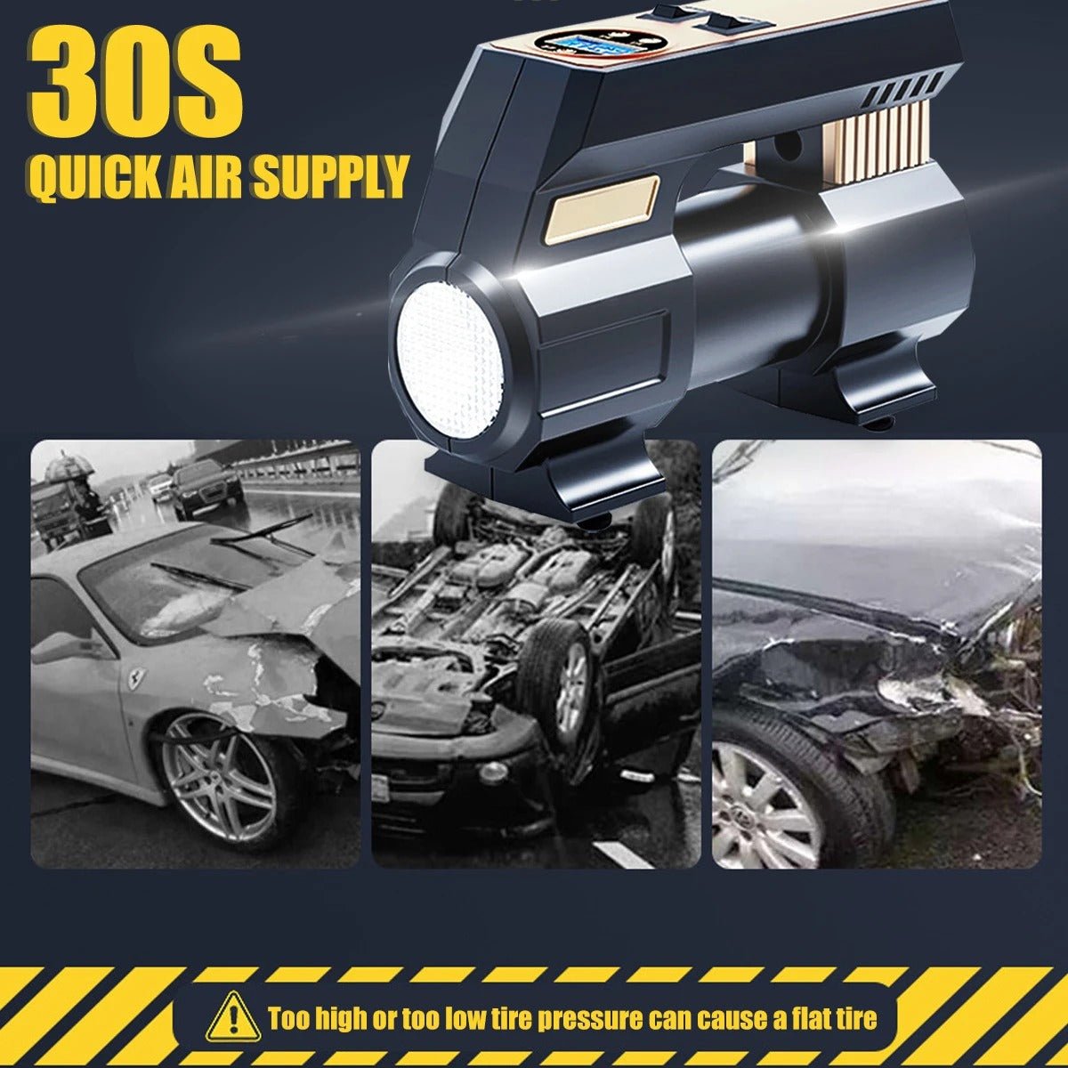 Portable Car Air Pump & Electric Tire Inflator - Mayon Finds