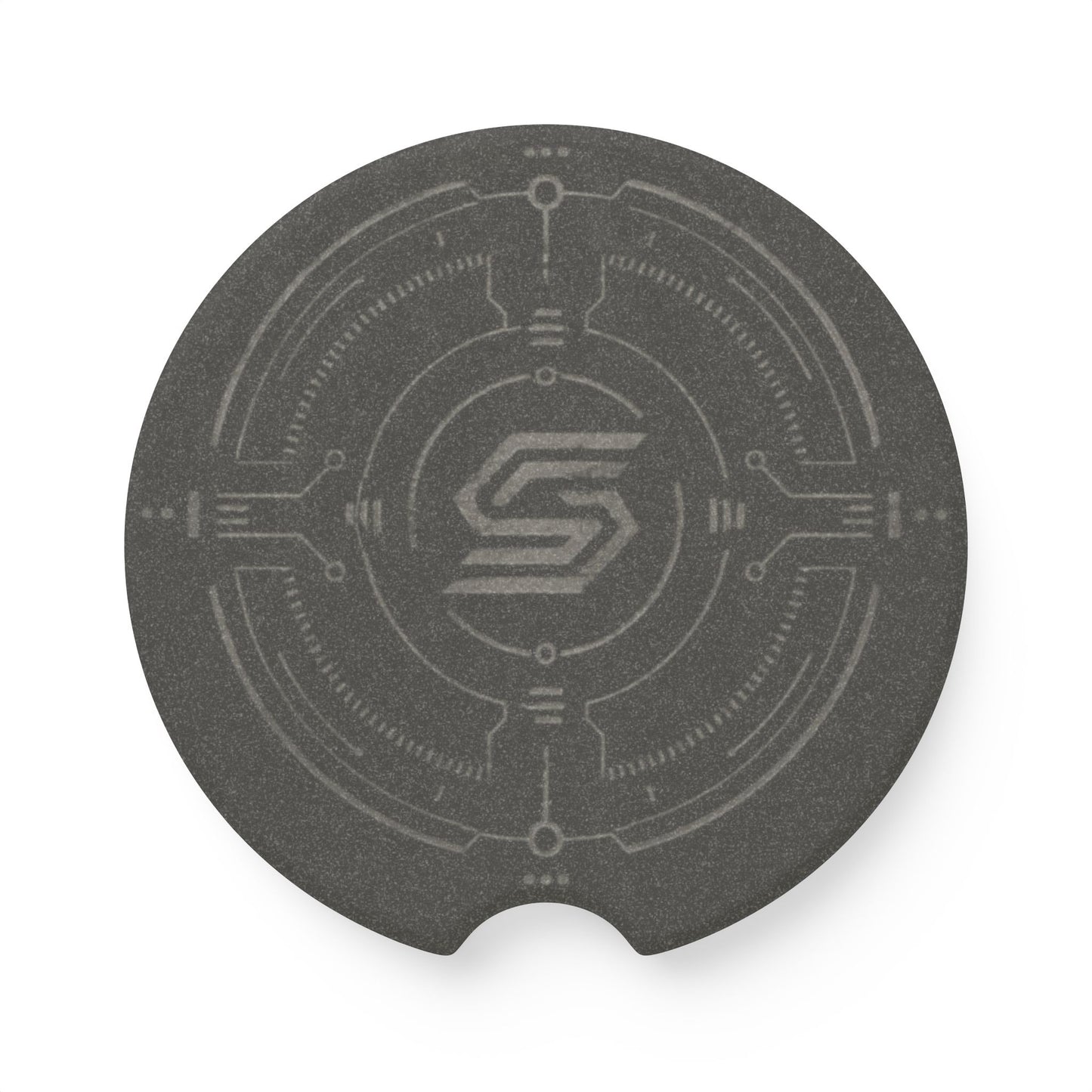 Custom Printed Soapstone Car Coaster – Tech Emblem, Sets of 1, 2 or 4