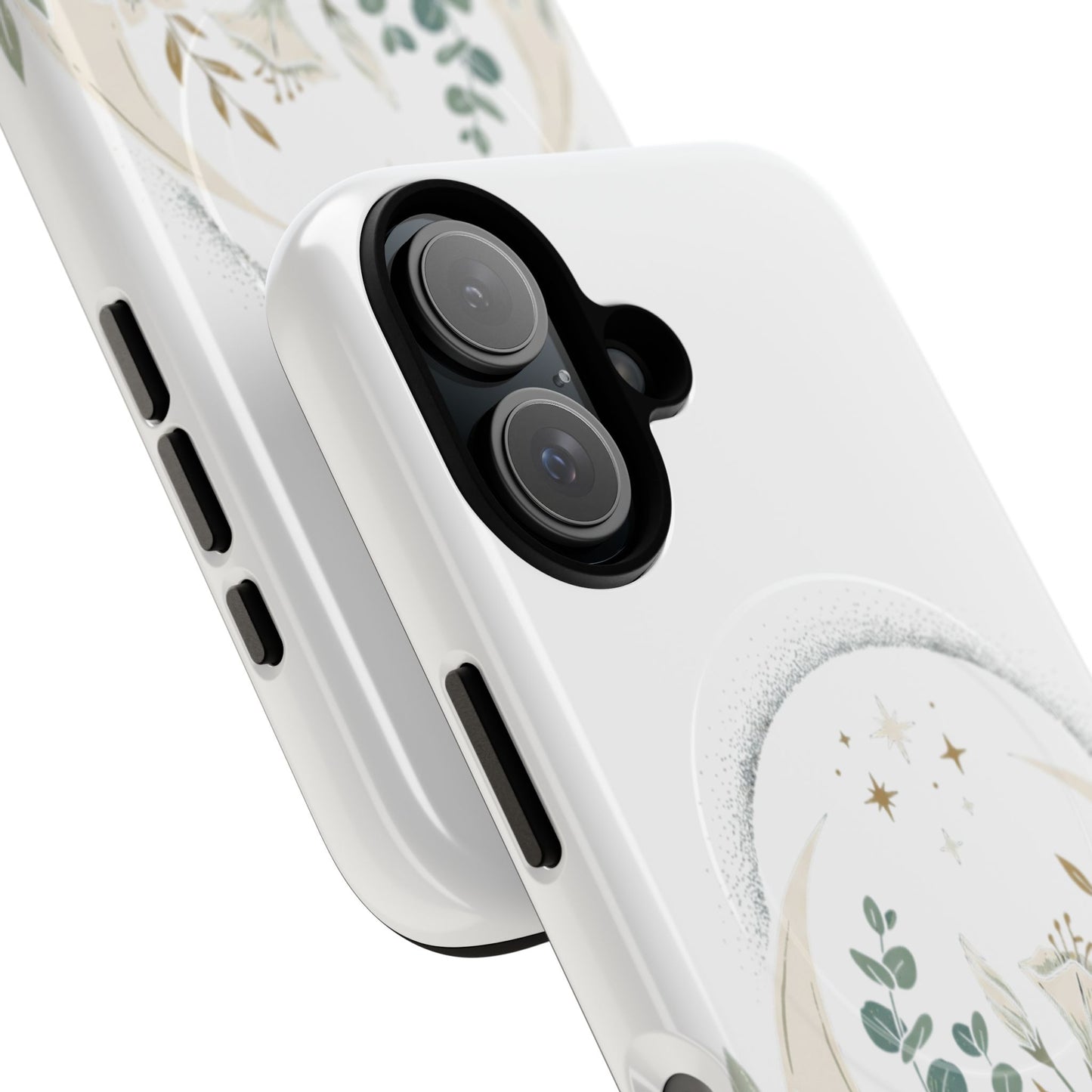 Custom Printed Botanical Phone Case – MagSafe Compatible, Dual-Layer, Glossy or Matte