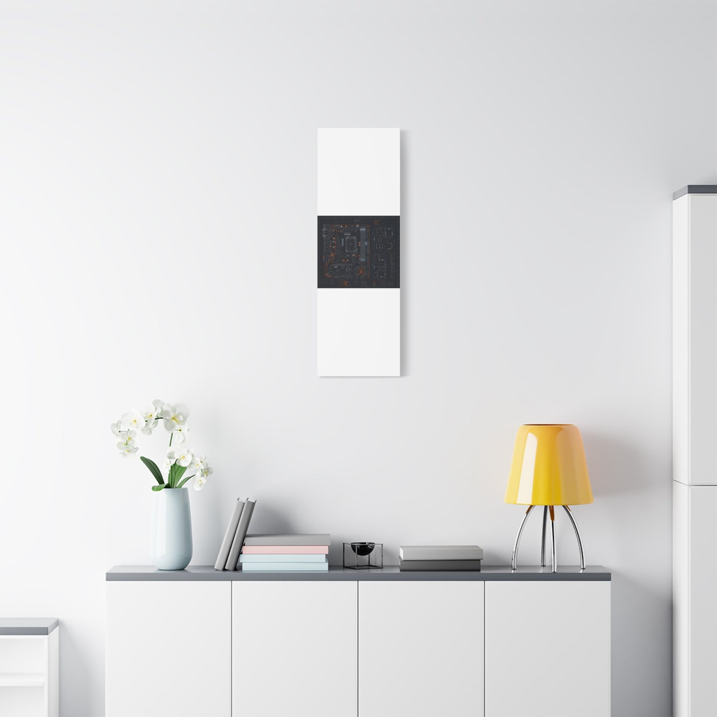 Custom Printed Circuit Board Matte Canvas Wall Art – 60 Sizes, Vertical, Horizontal & Square