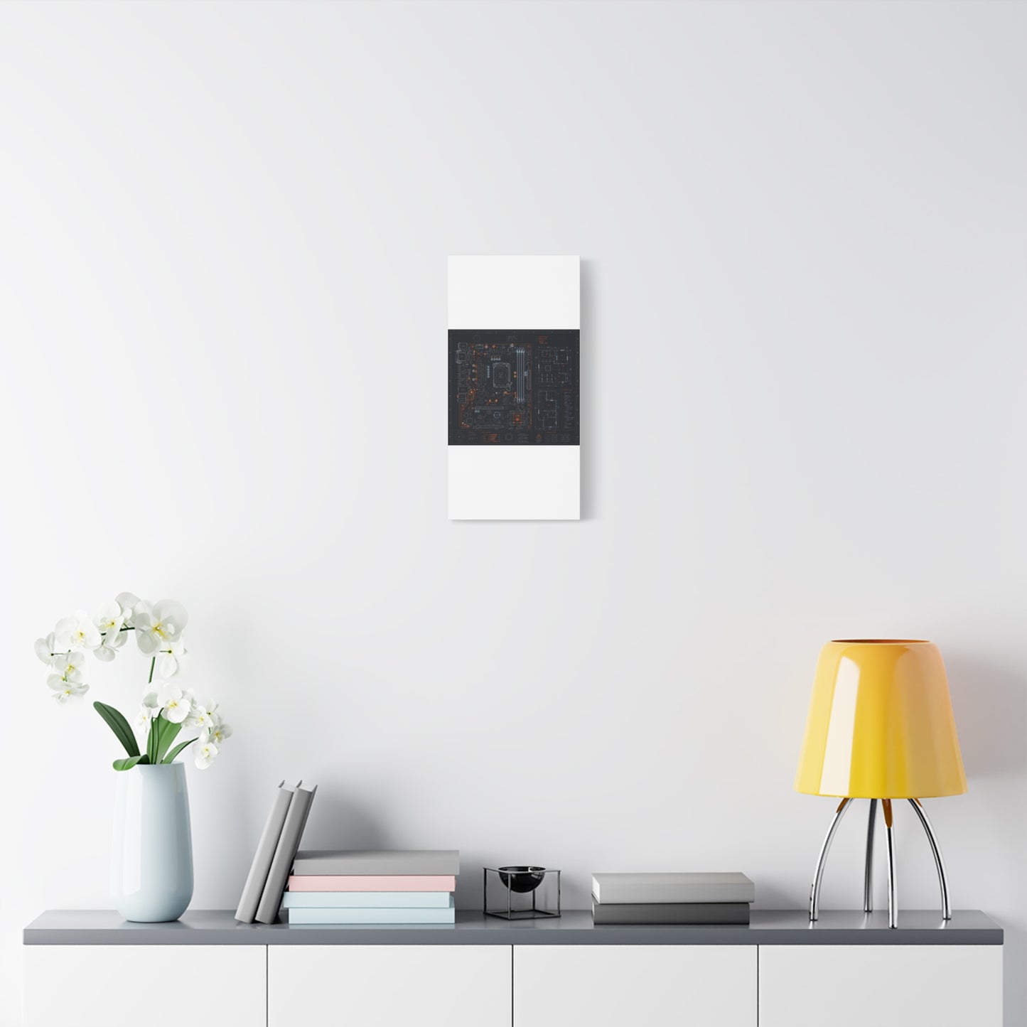Custom Printed Circuit Board Matte Canvas Wall Art – 60 Sizes, Vertical, Horizontal & Square