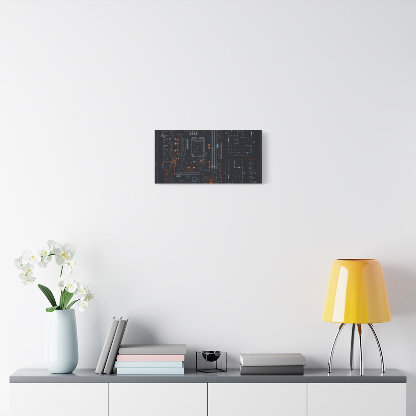 Custom Printed Circuit Board Matte Canvas Wall Art – 60 Sizes, Vertical, Horizontal & Square