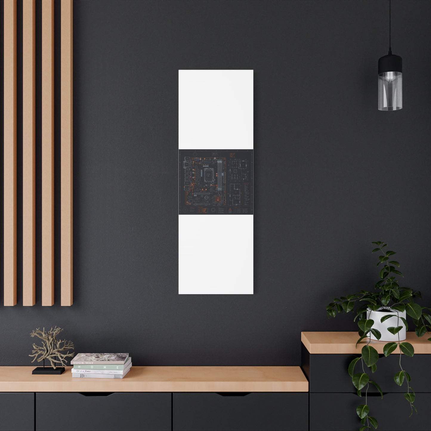 Custom Printed Circuit Board Matte Canvas Wall Art – 60 Sizes, Vertical, Horizontal & Square