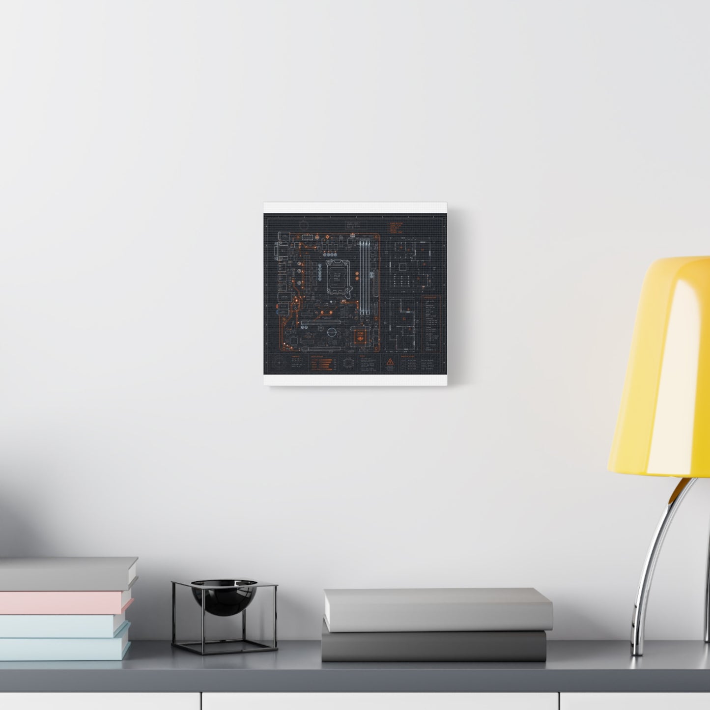 Custom Printed Circuit Board Matte Canvas Wall Art – 60 Sizes, Vertical, Horizontal & Square