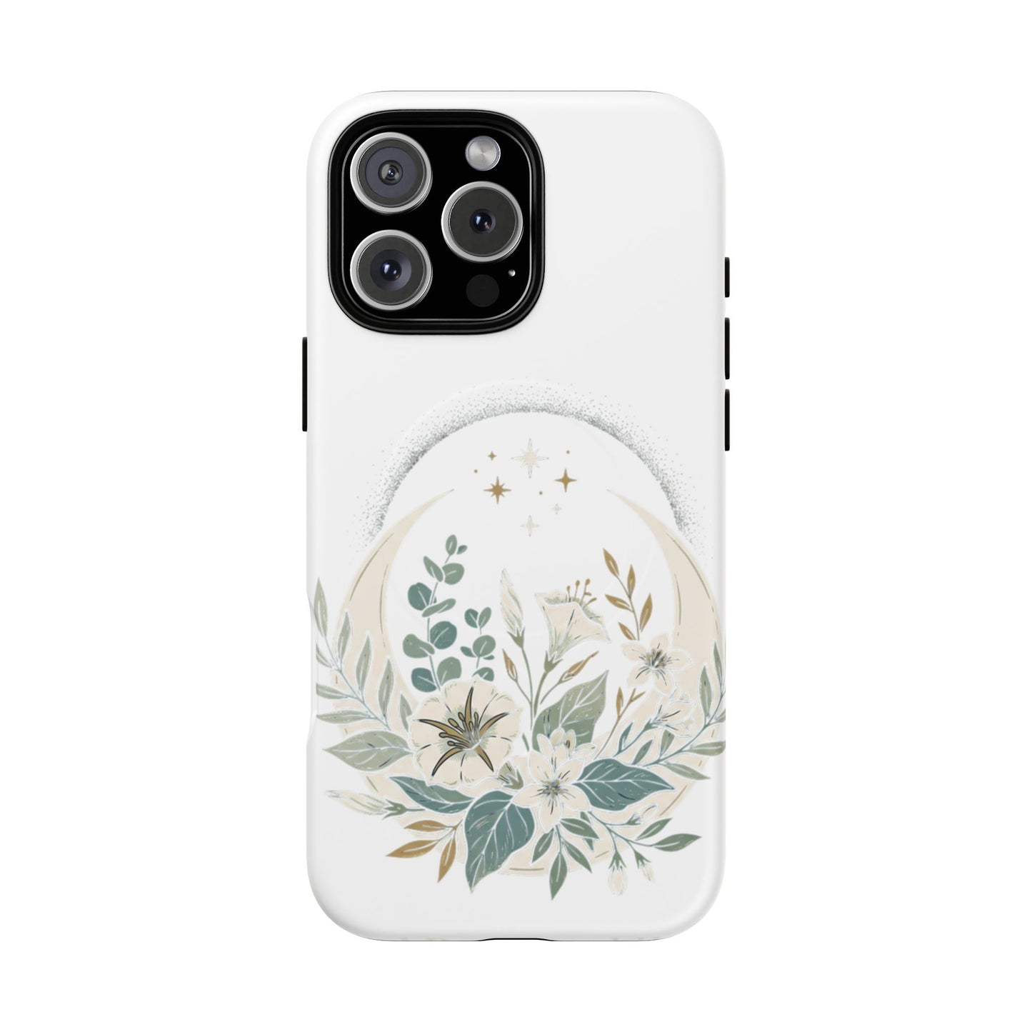 Custom Printed Botanical Phone Case – MagSafe Compatible, Dual-Layer, Glossy or Matte