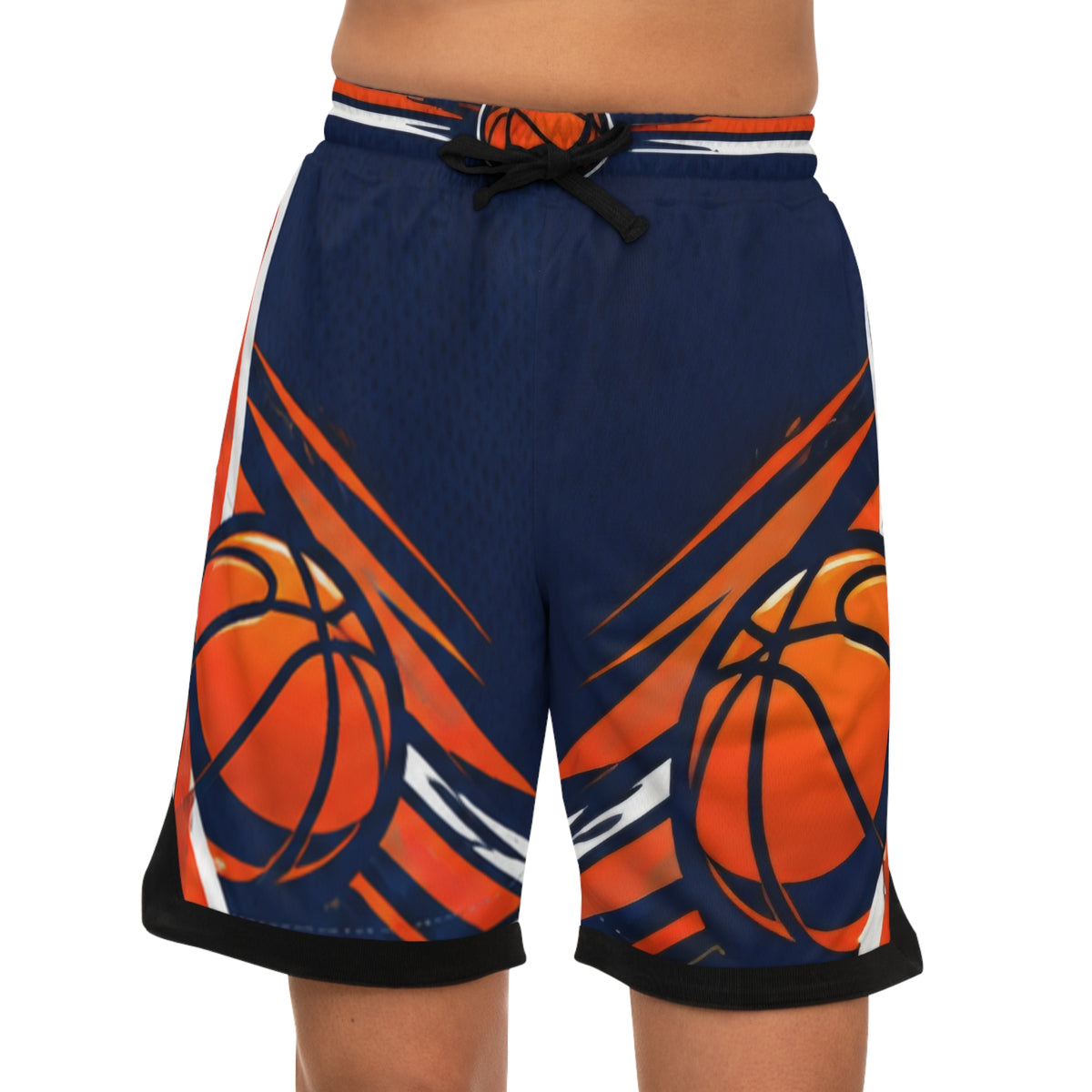 Custom Printed Basketball Rib Shorts - Mayon Finds