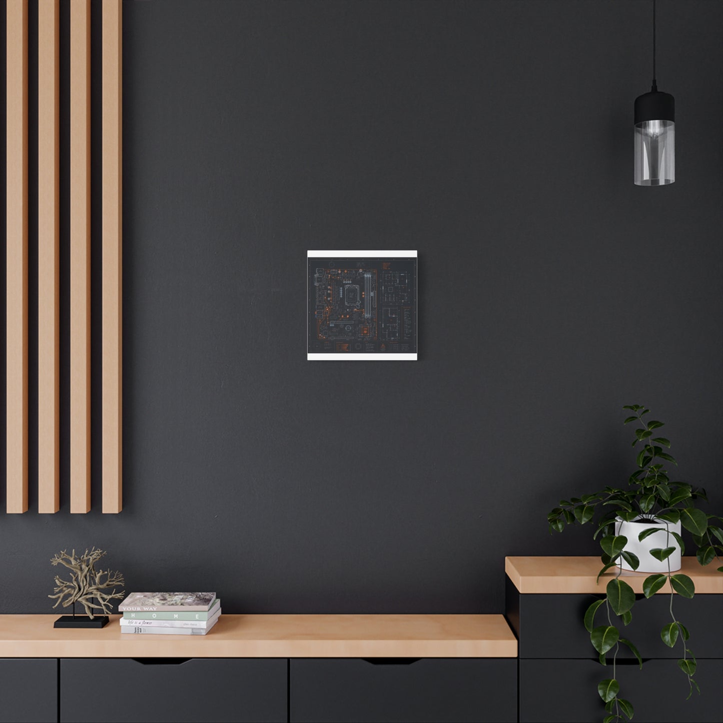 Custom Printed Circuit Board Matte Canvas Wall Art – 60 Sizes, Vertical, Horizontal & Square