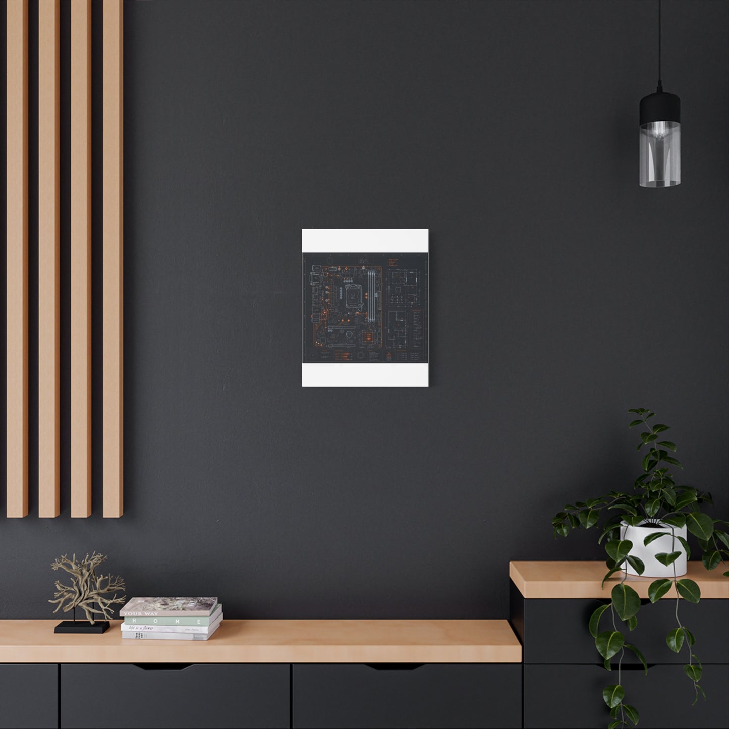 Custom Printed Circuit Board Matte Canvas Wall Art – 60 Sizes, Vertical, Horizontal & Square