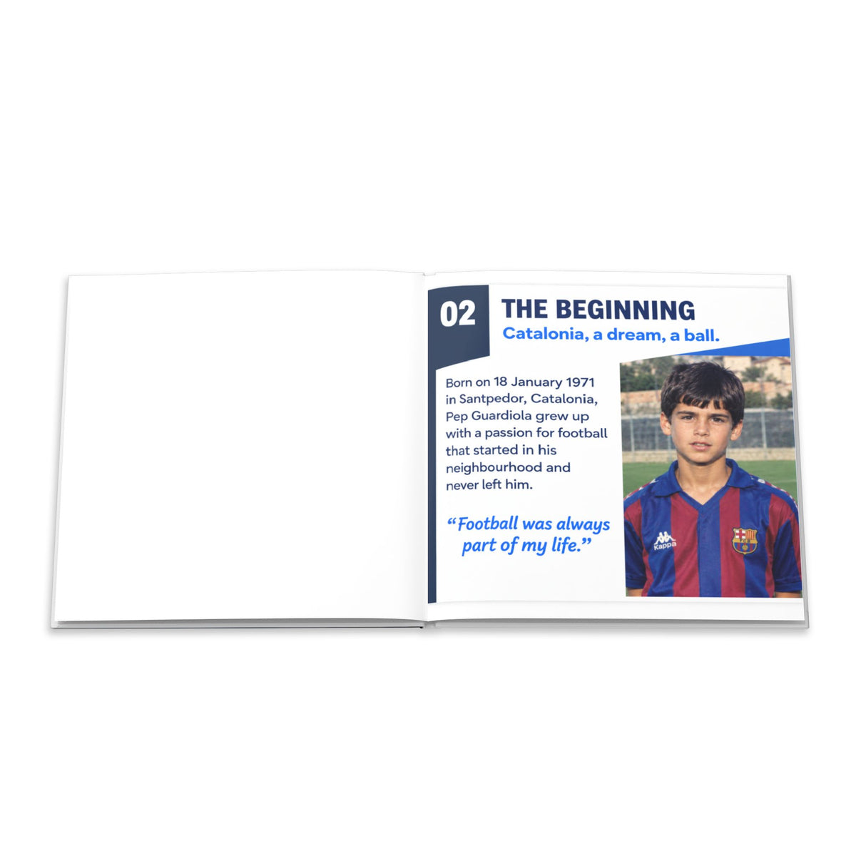 Custom Printed Pep Guardiola The Mind Behind the Game Hardcover Photo Book - Mayon Finds
