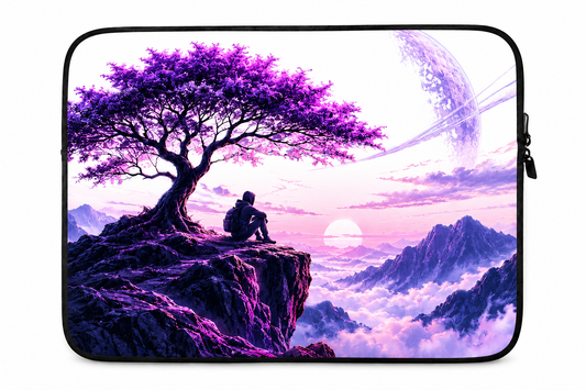Custom Printed Fantasy Landscape Laptop Sleeve – Neoprene, 13" & 15", Water-Resistant
