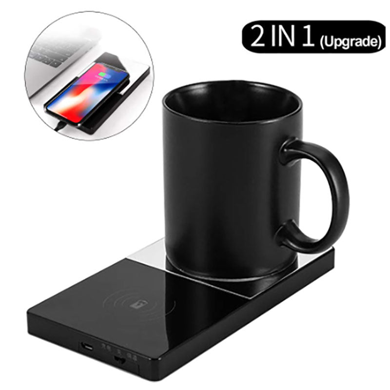 2-in-1 Heating Mug Warmer & Wireless charger pin - Mayon Finds