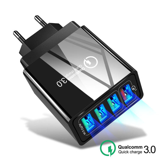 Multi-Port Mobile Phone Charger Power Adapter & Fast Wall USB Charger - Mayon Finds