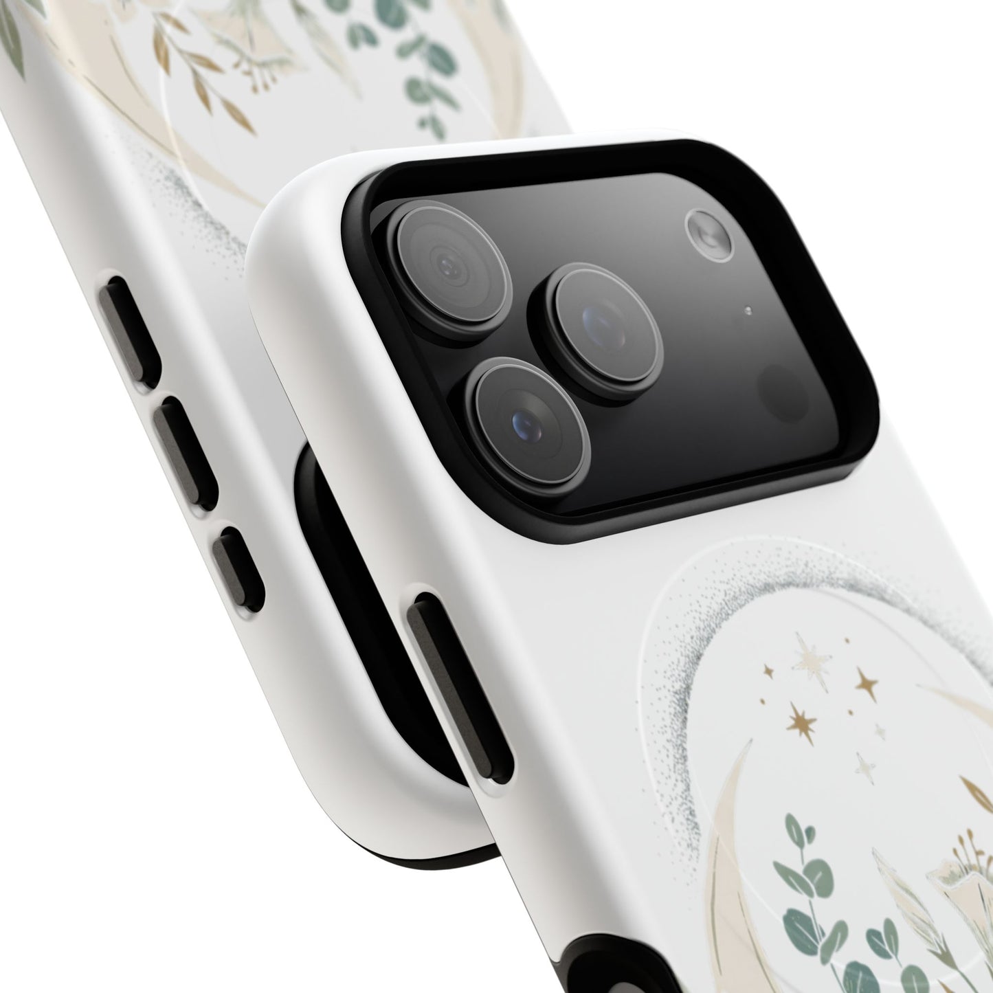 Custom Printed Botanical Phone Case – MagSafe Compatible, Dual-Layer, Glossy or Matte