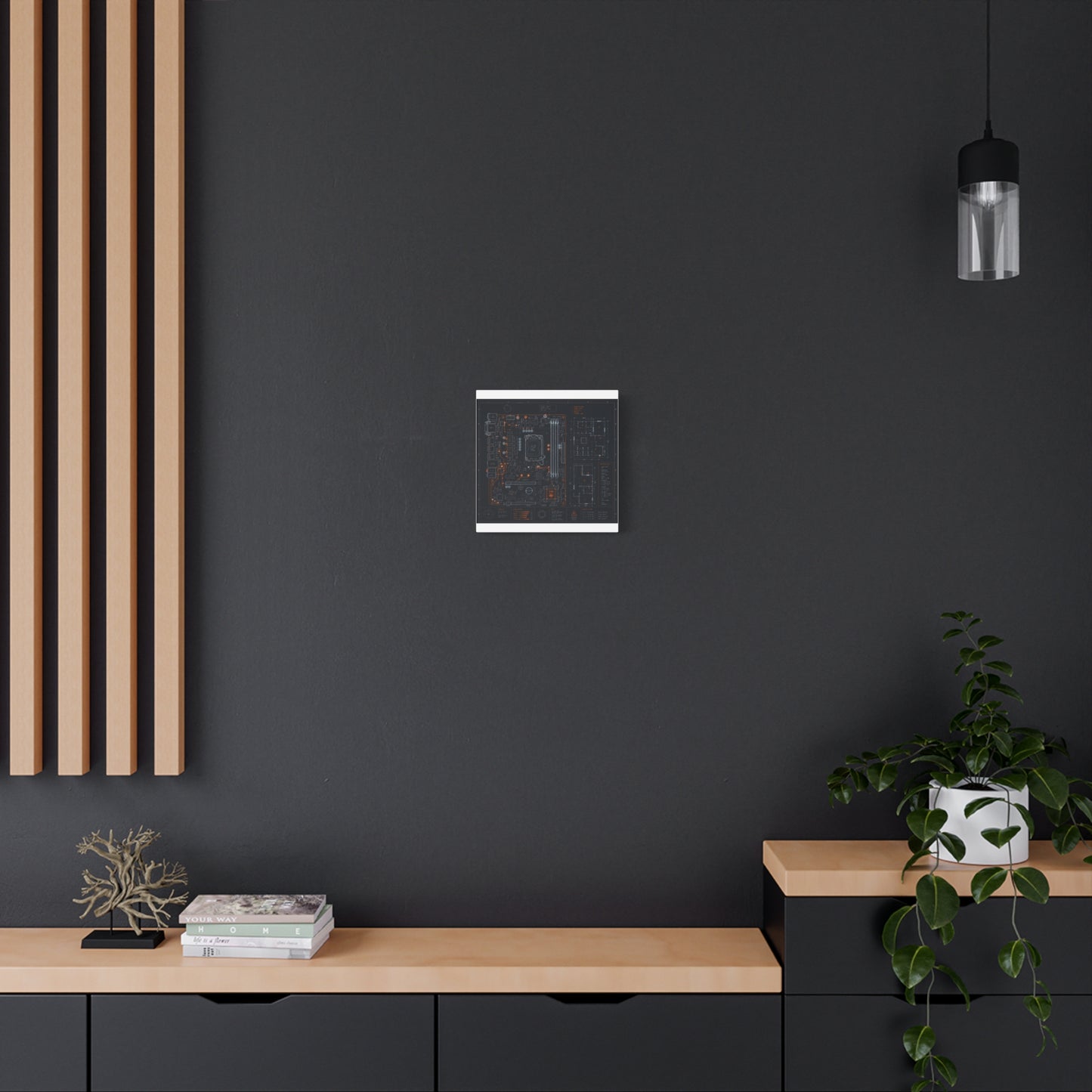 Custom Printed Circuit Board Matte Canvas Wall Art – 60 Sizes, Vertical, Horizontal & Square