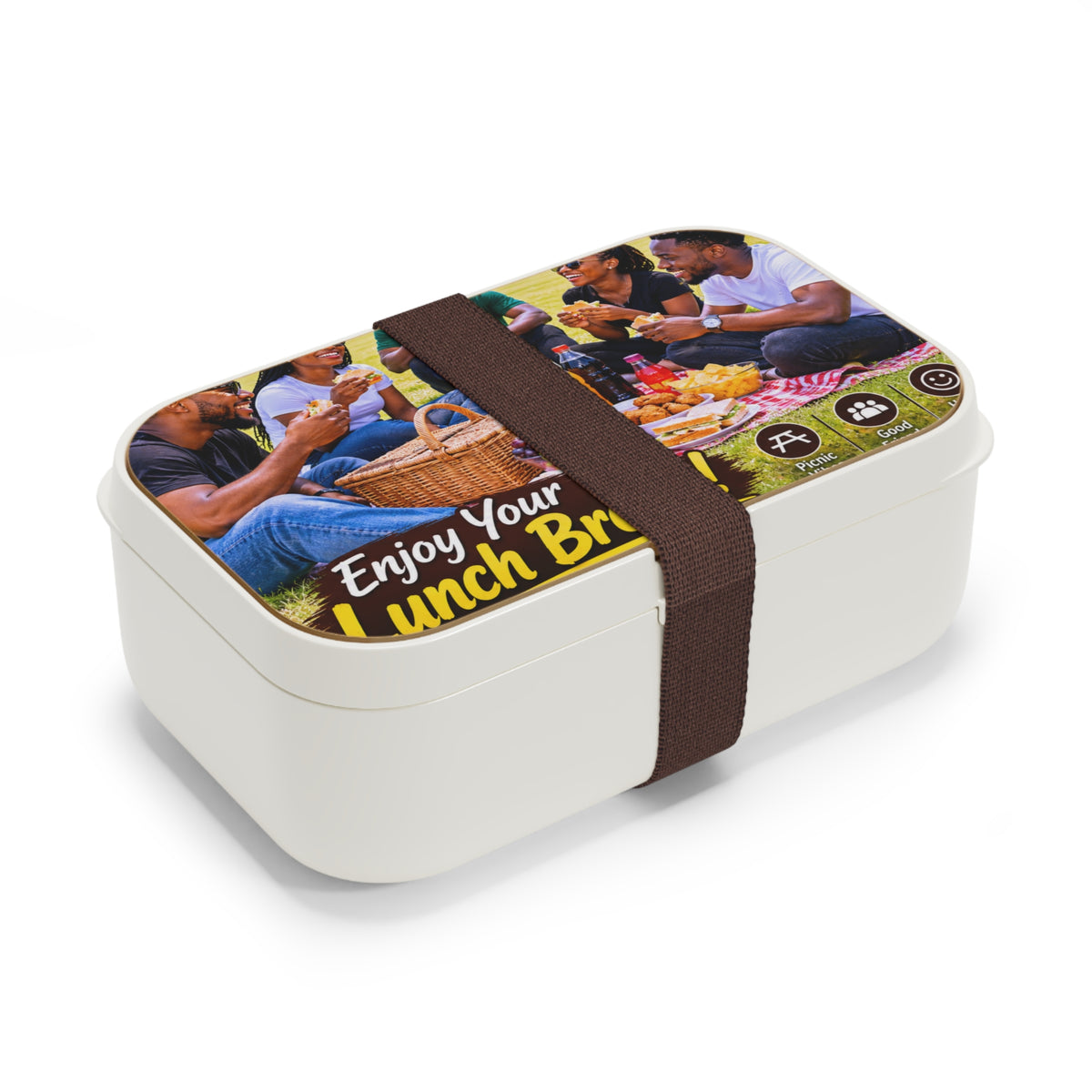 Custom Printed Enjoy Your Lunch Break Picnic Bento Lunch Box