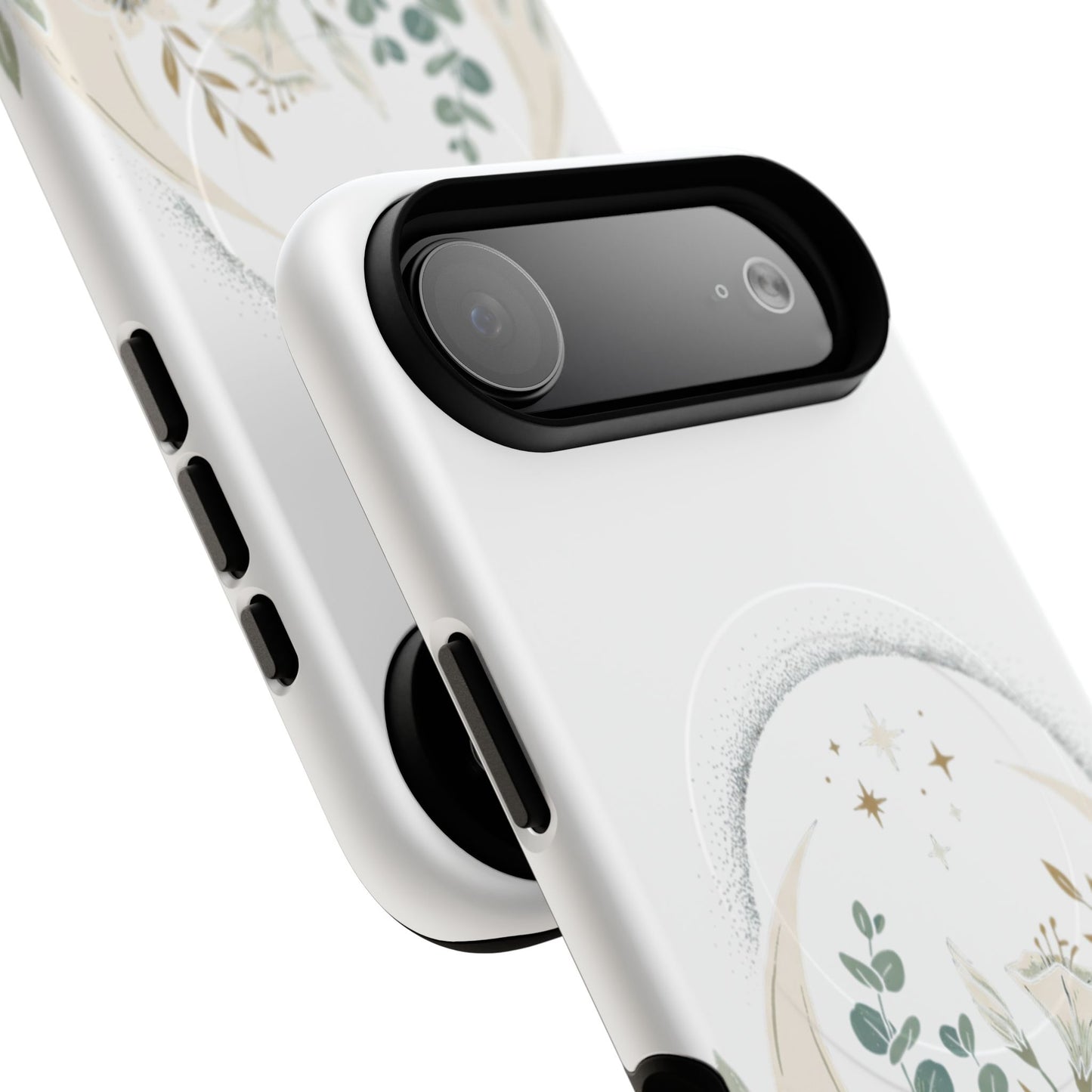 Custom Printed Botanical Phone Case – MagSafe Compatible, Dual-Layer, Glossy or Matte