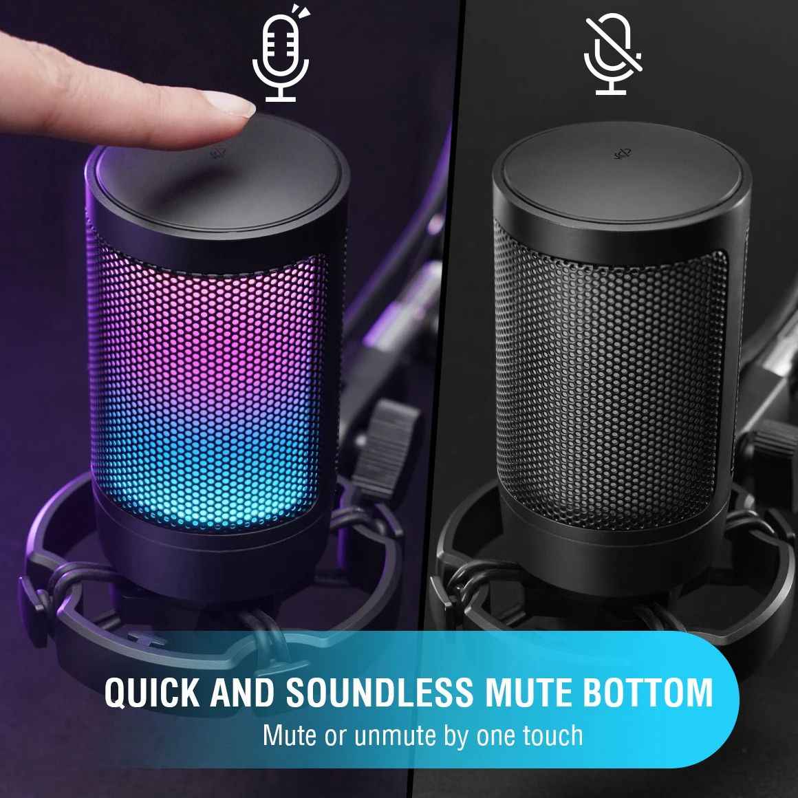 USB Condenser Gaming Microphone for PC, PS4 & PS5 - Mayon Finds