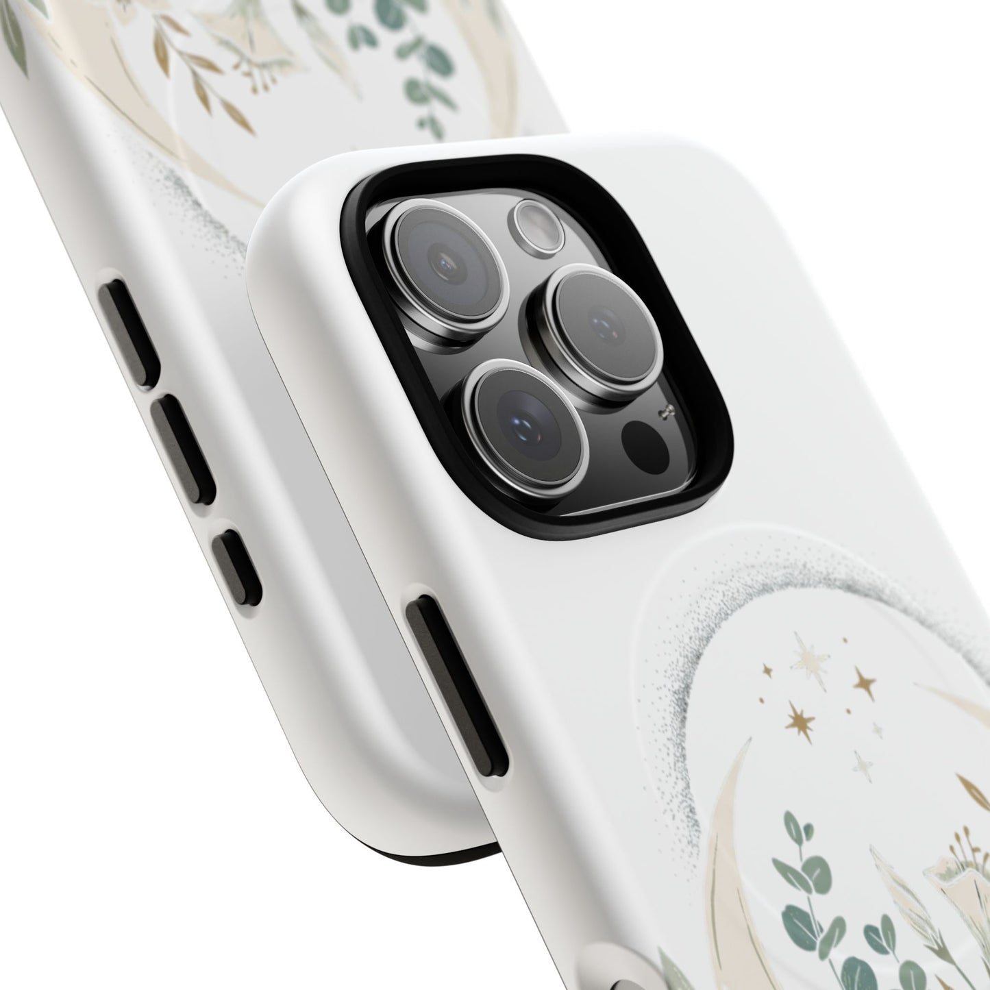 Custom Printed Botanical Phone Case – MagSafe Compatible, Dual-Layer, Glossy or Matte