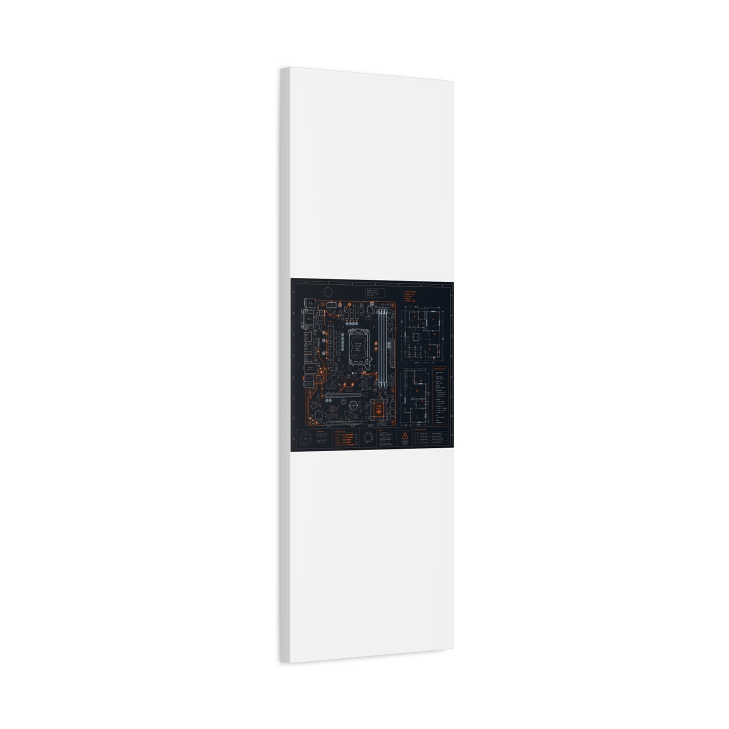 Custom Printed Circuit Board Matte Canvas Wall Art – 60 Sizes, Vertical, Horizontal & Square