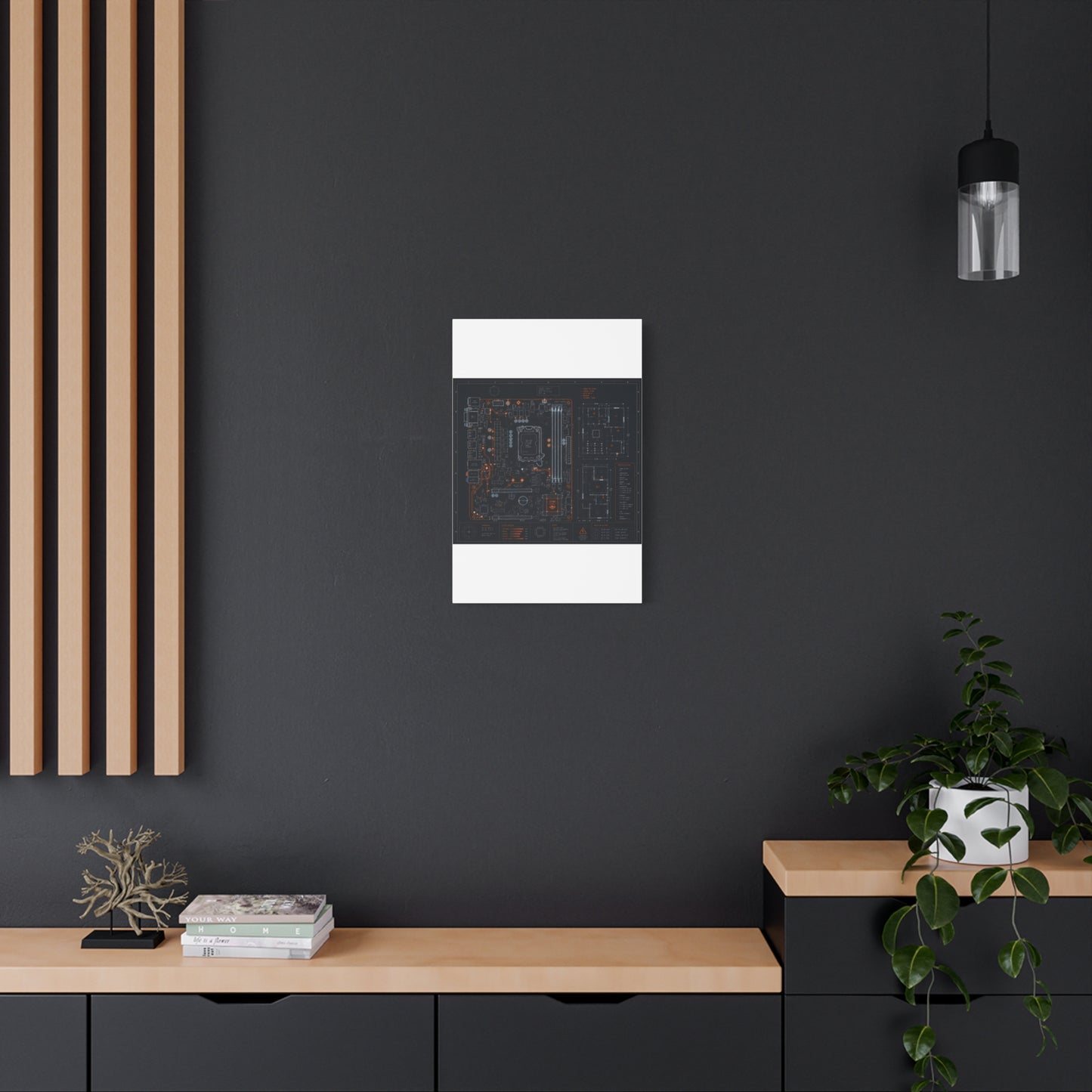 Custom Printed Circuit Board Matte Canvas Wall Art – 60 Sizes, Vertical, Horizontal & Square