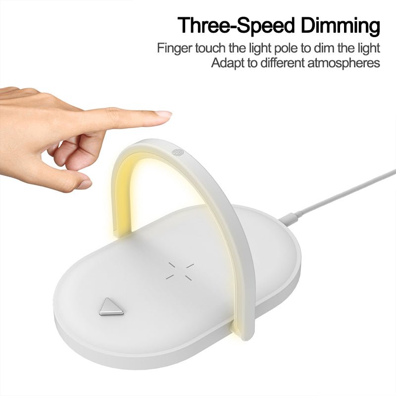 3-in-1 Fordable Wireless Charger & Night Light Station - Mayon Finds
